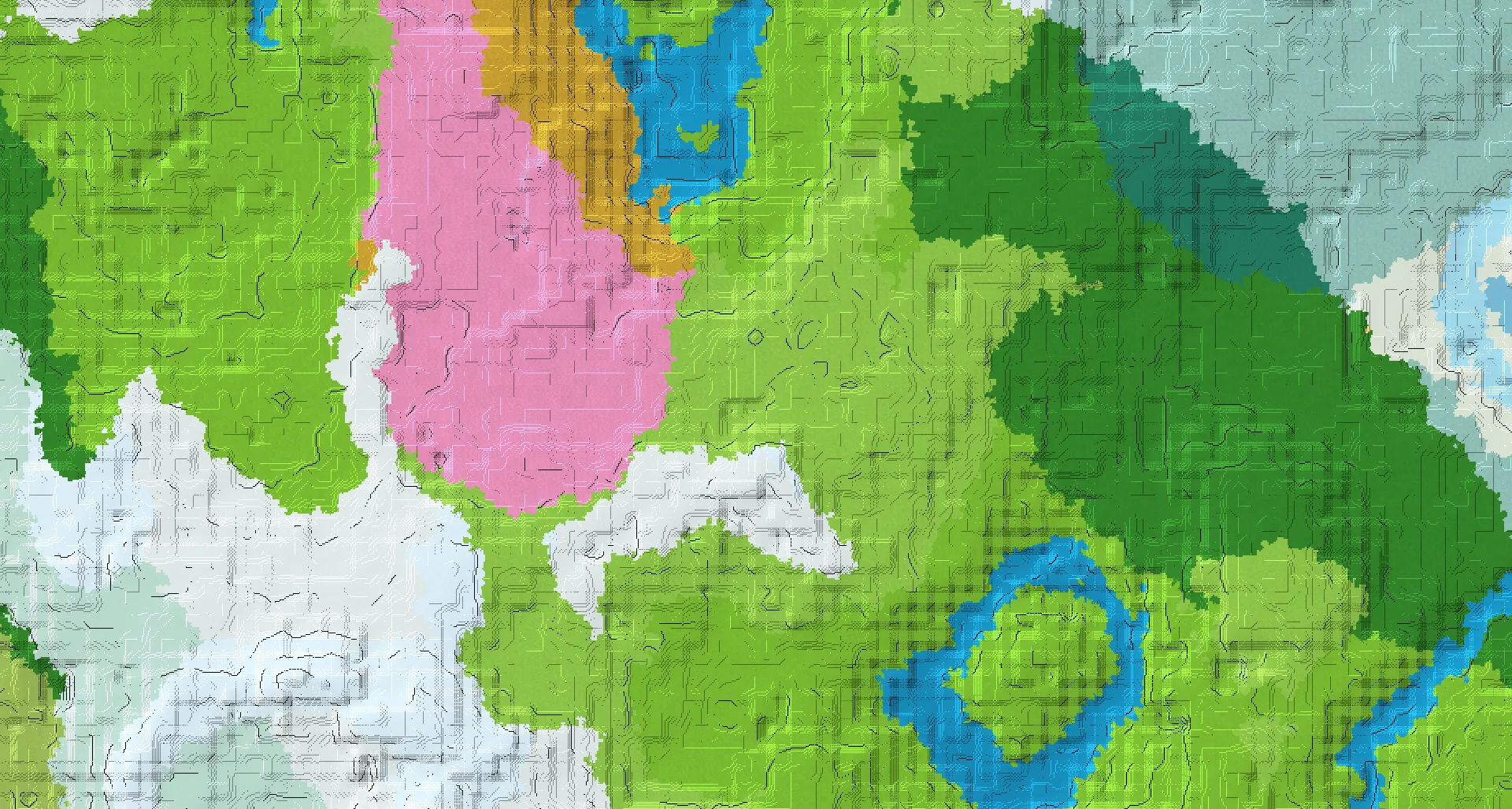 Seed map — Village lake island