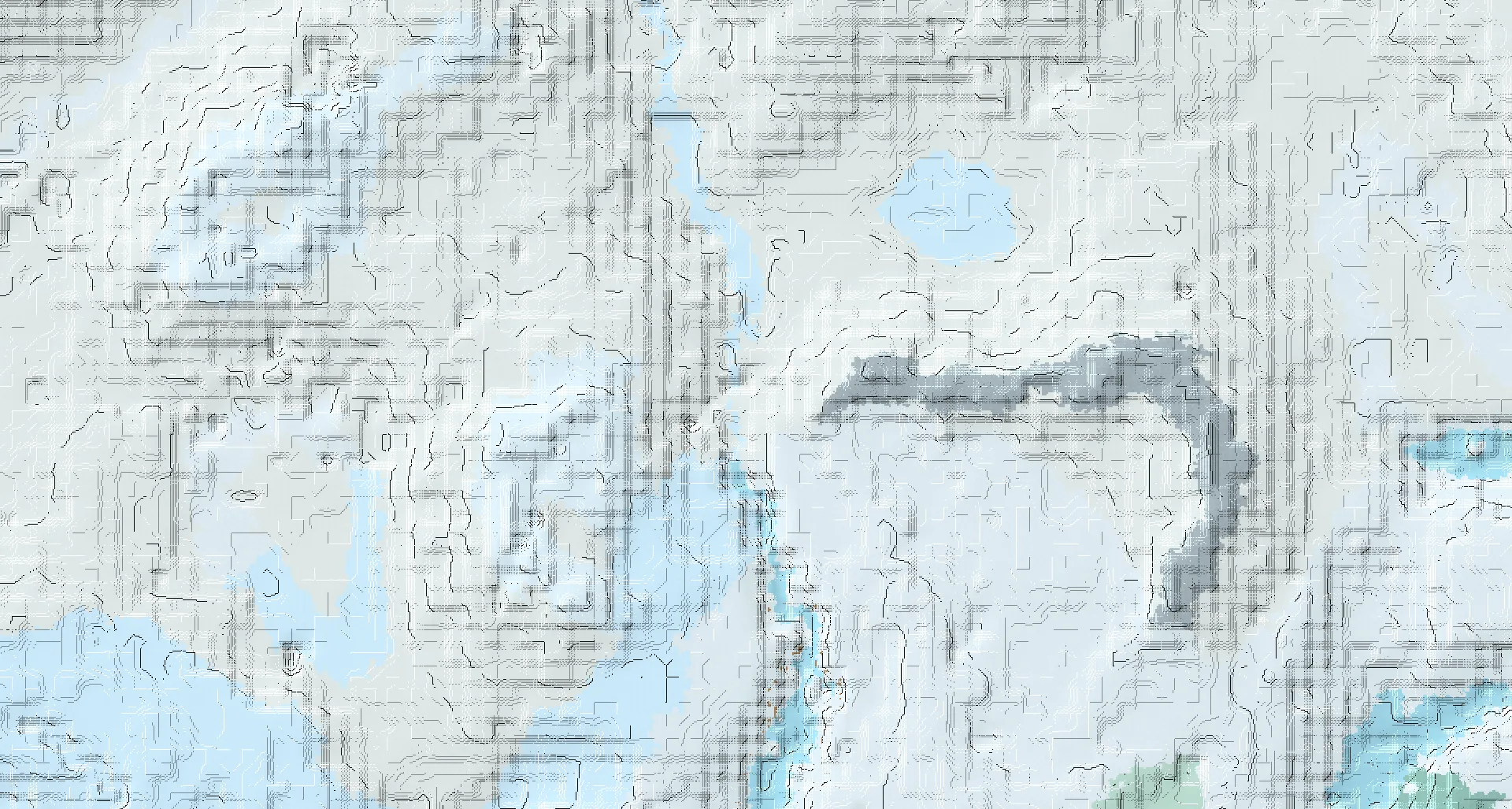 Seed map — Stronghold Southwest of a Snowy Plains Start