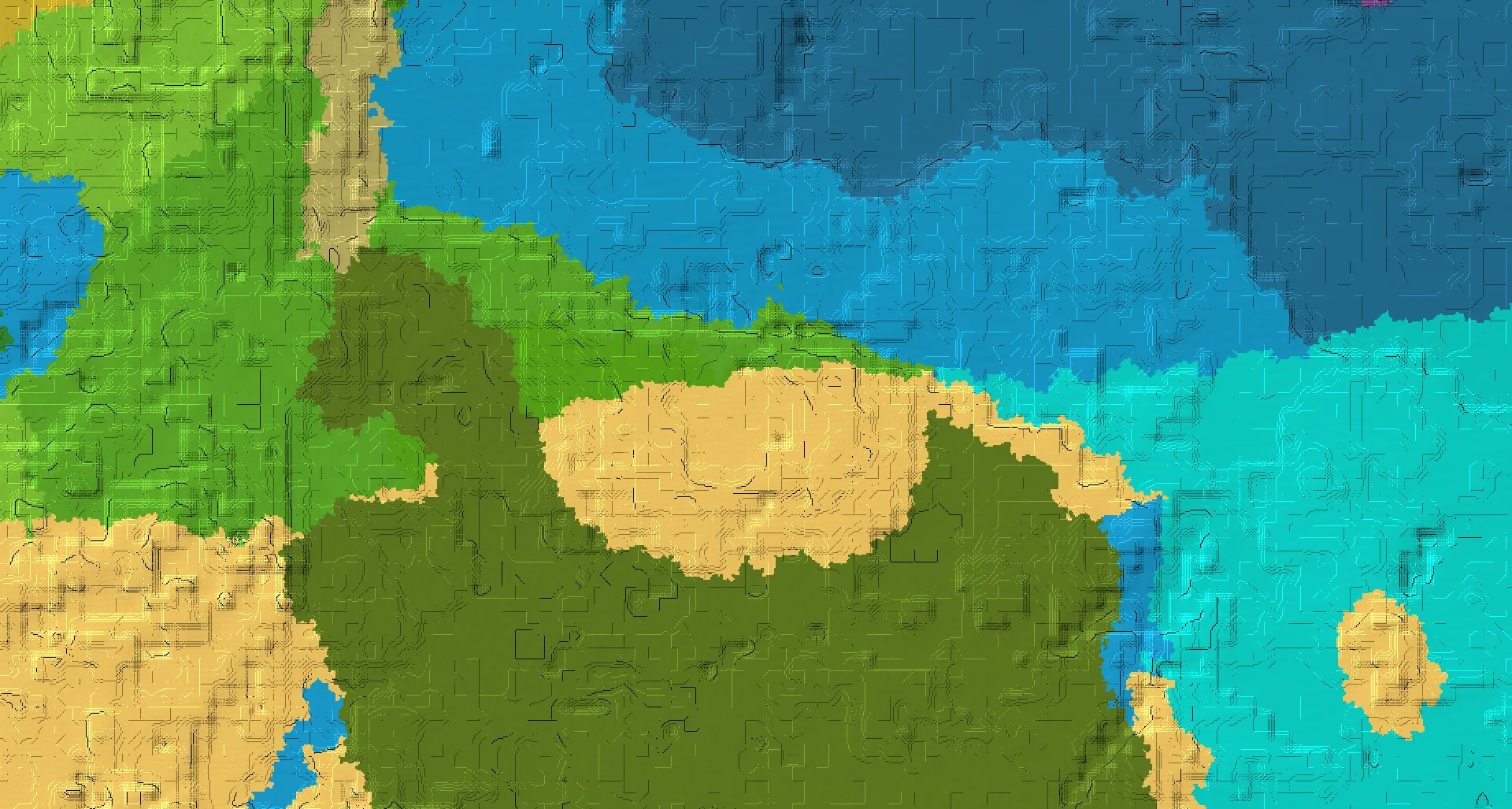 Seed map — Desert Temple North of a Mangrove Swamp Start