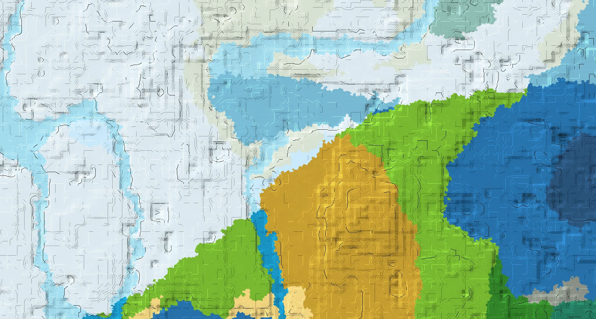 Seed map — Ice Spikes Southwest of a Snowy Beach Start