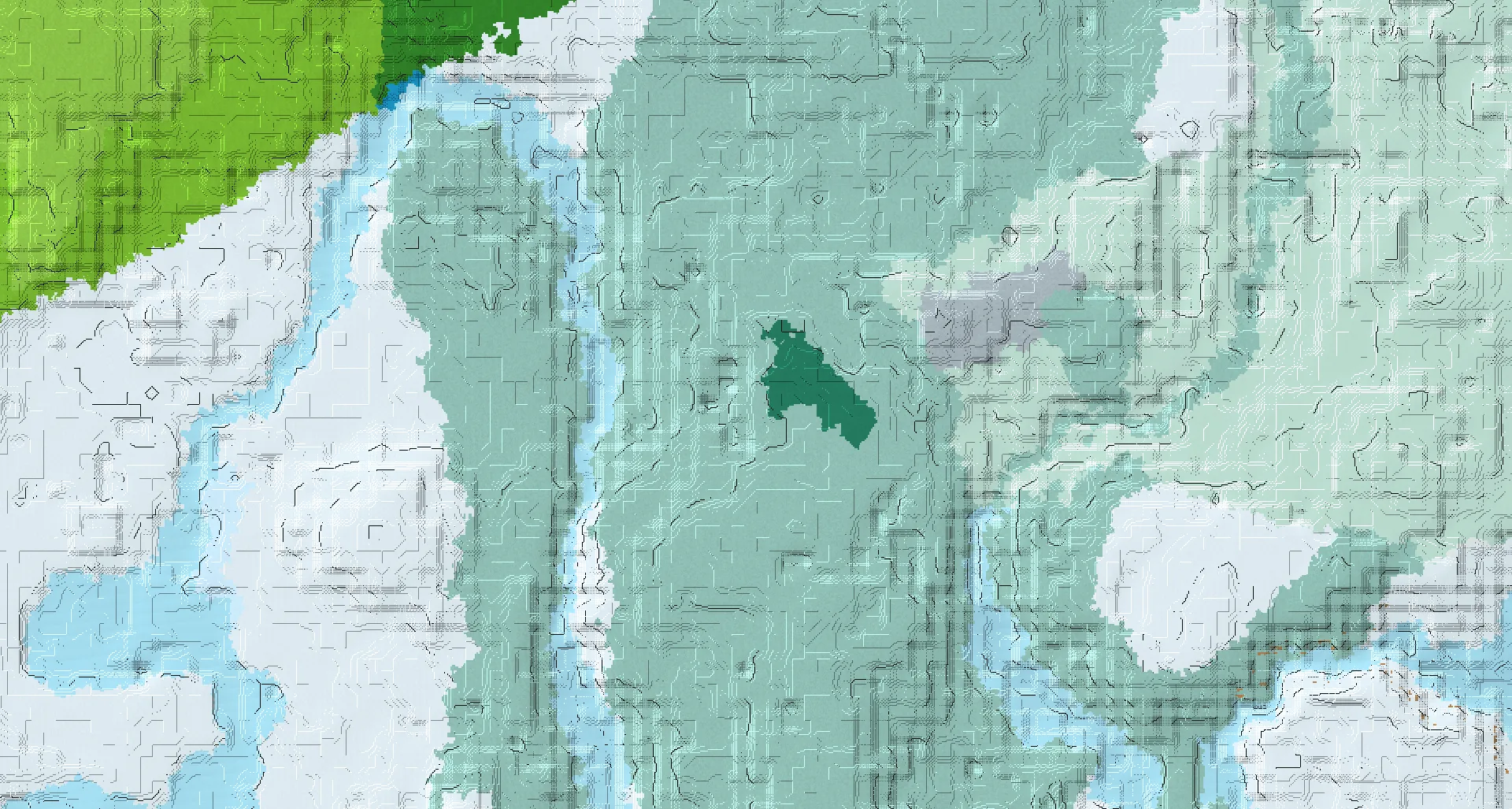 Seed map — Village Southeast of the Snowy Taiga Start