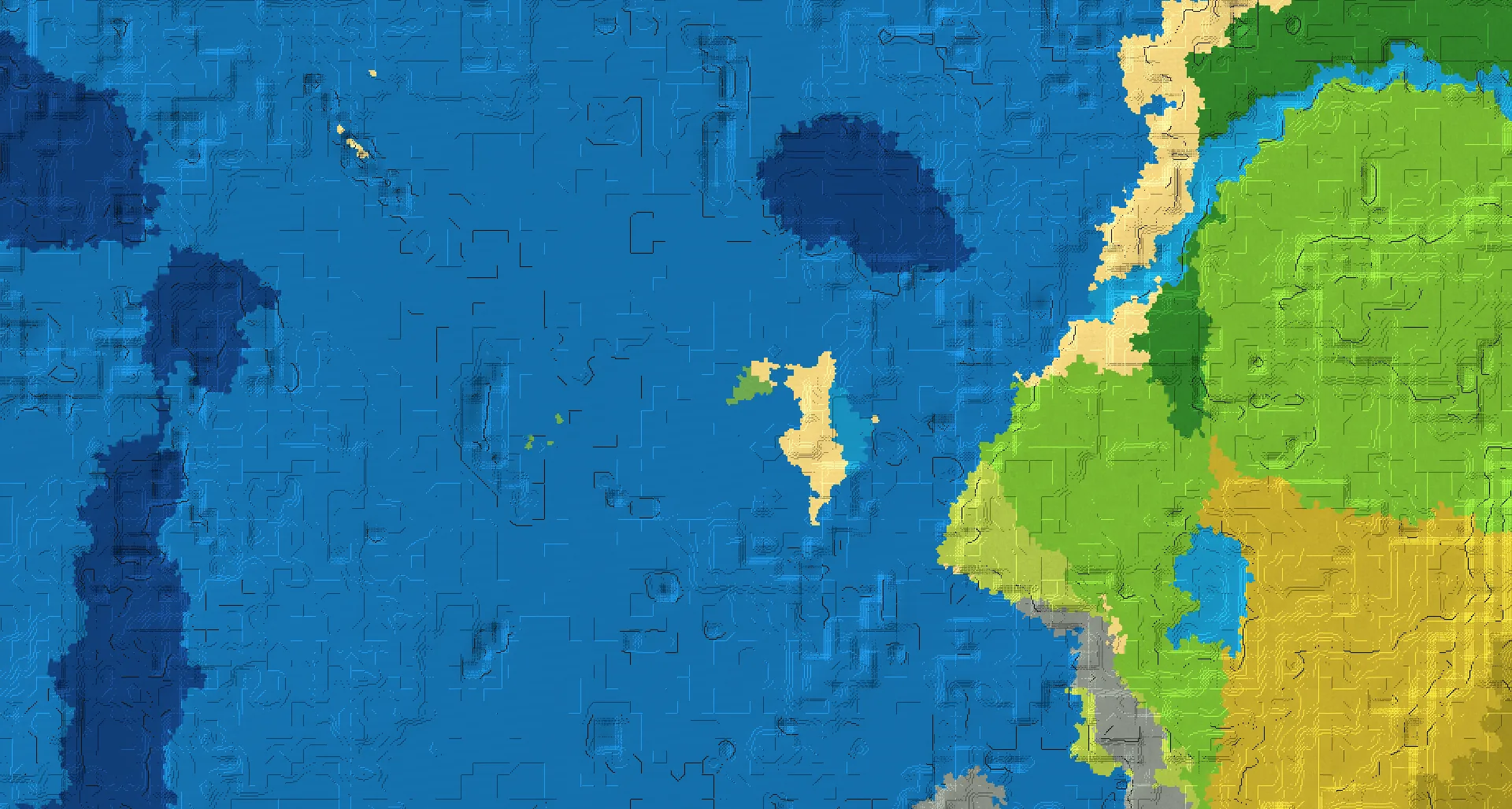 Seed map — Flower Forest West of a Plains Start with Village
