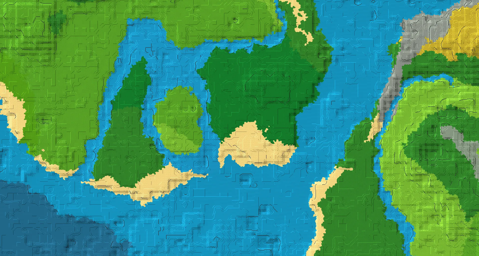 Seed map — Buried Treasure Northeast of a Forest Start with Trial Chambers