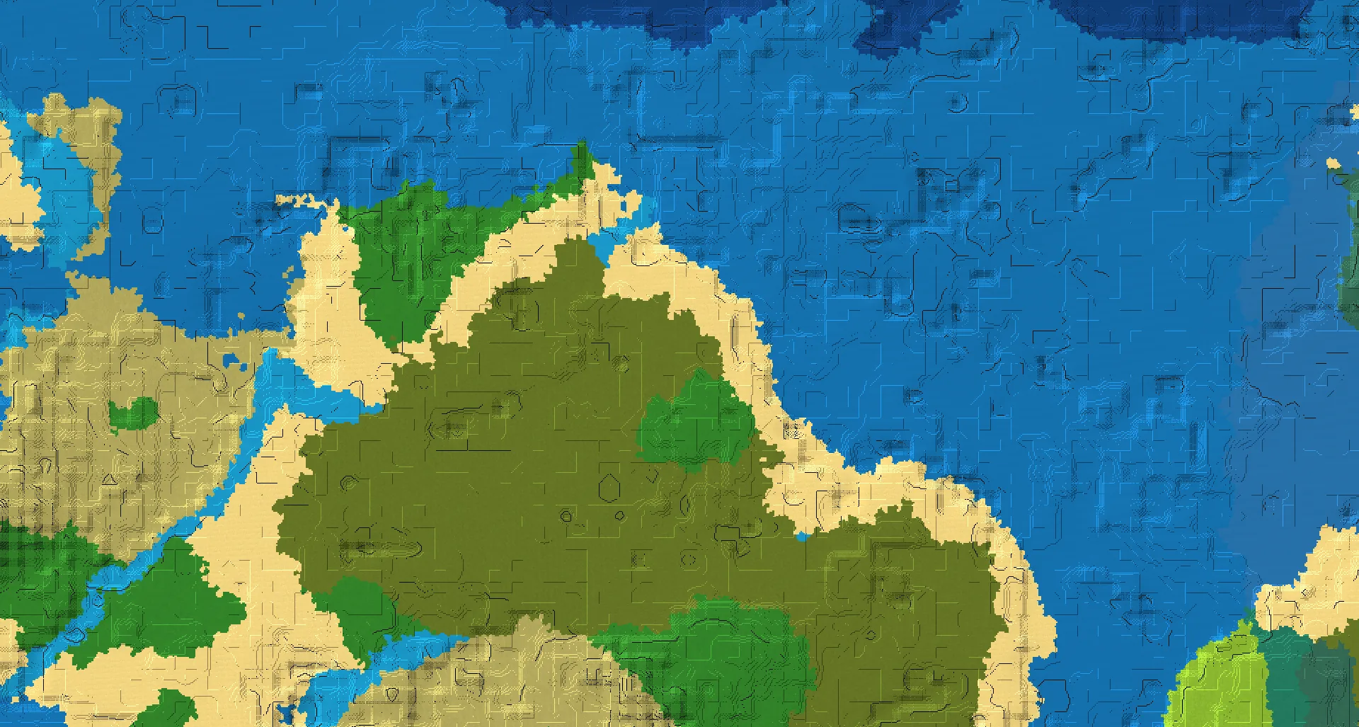 Seed map — Swamp Start with Ruined Portal at 44, 136