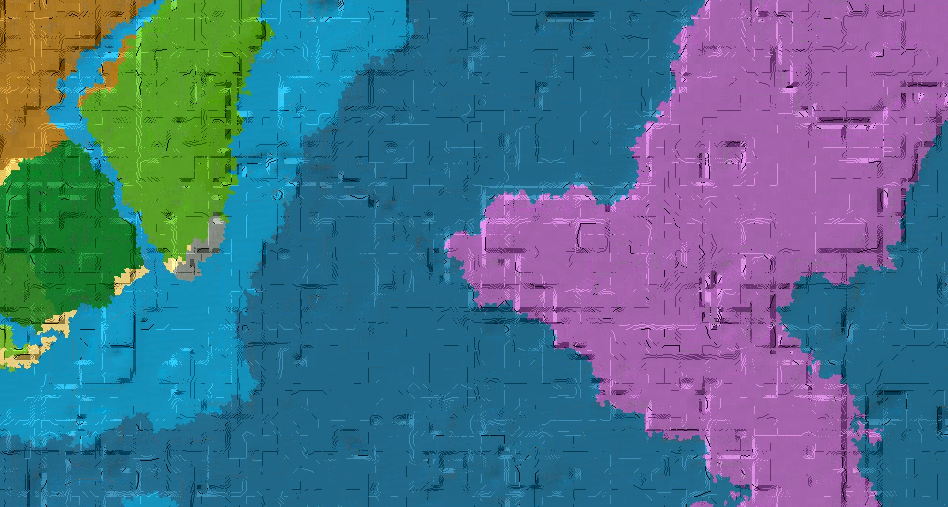Seed map — Mushroom Fields East of a Sparse Jungle Start