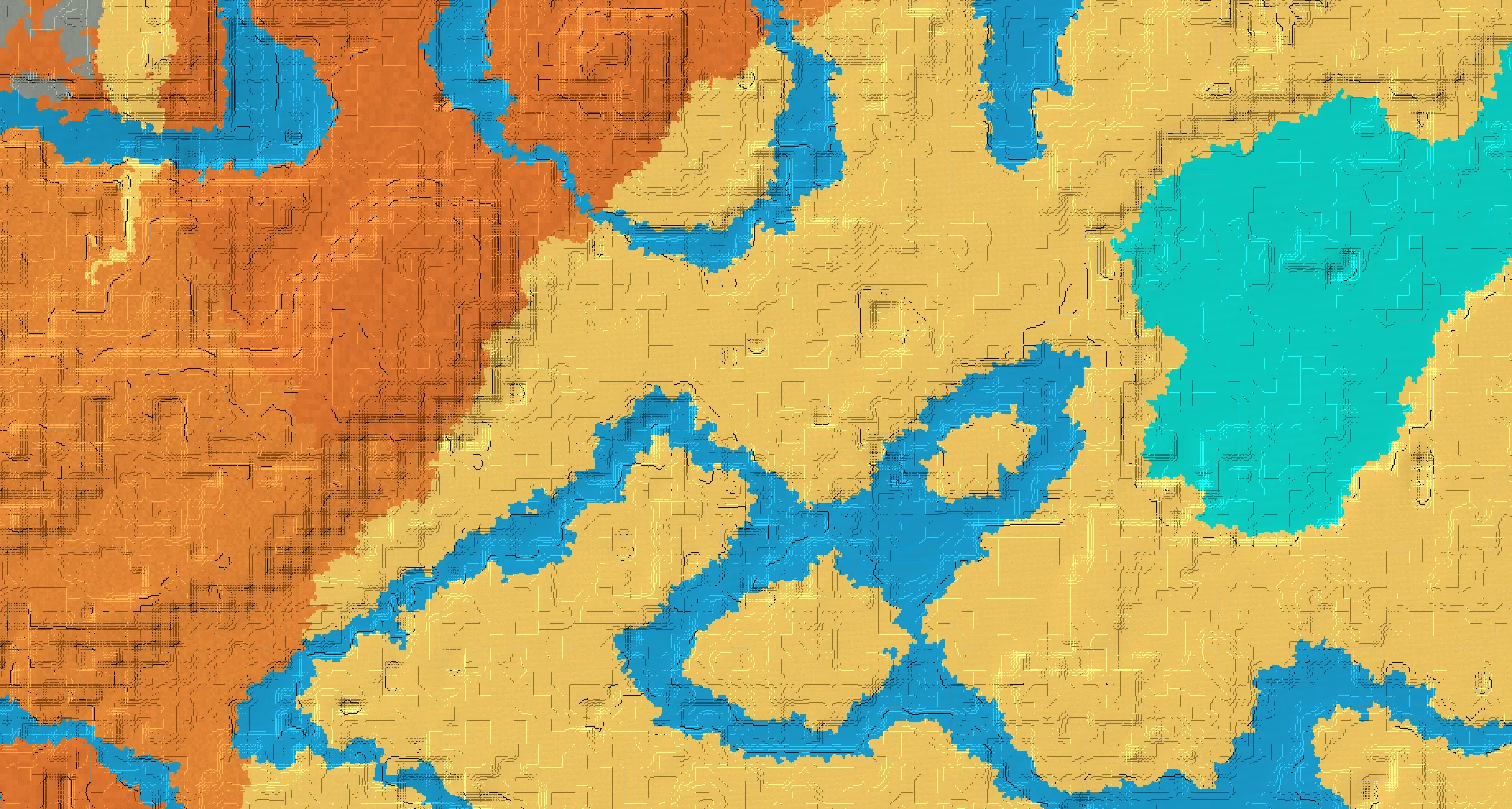 Seed map — Desert Start with Village with Trial Chambers