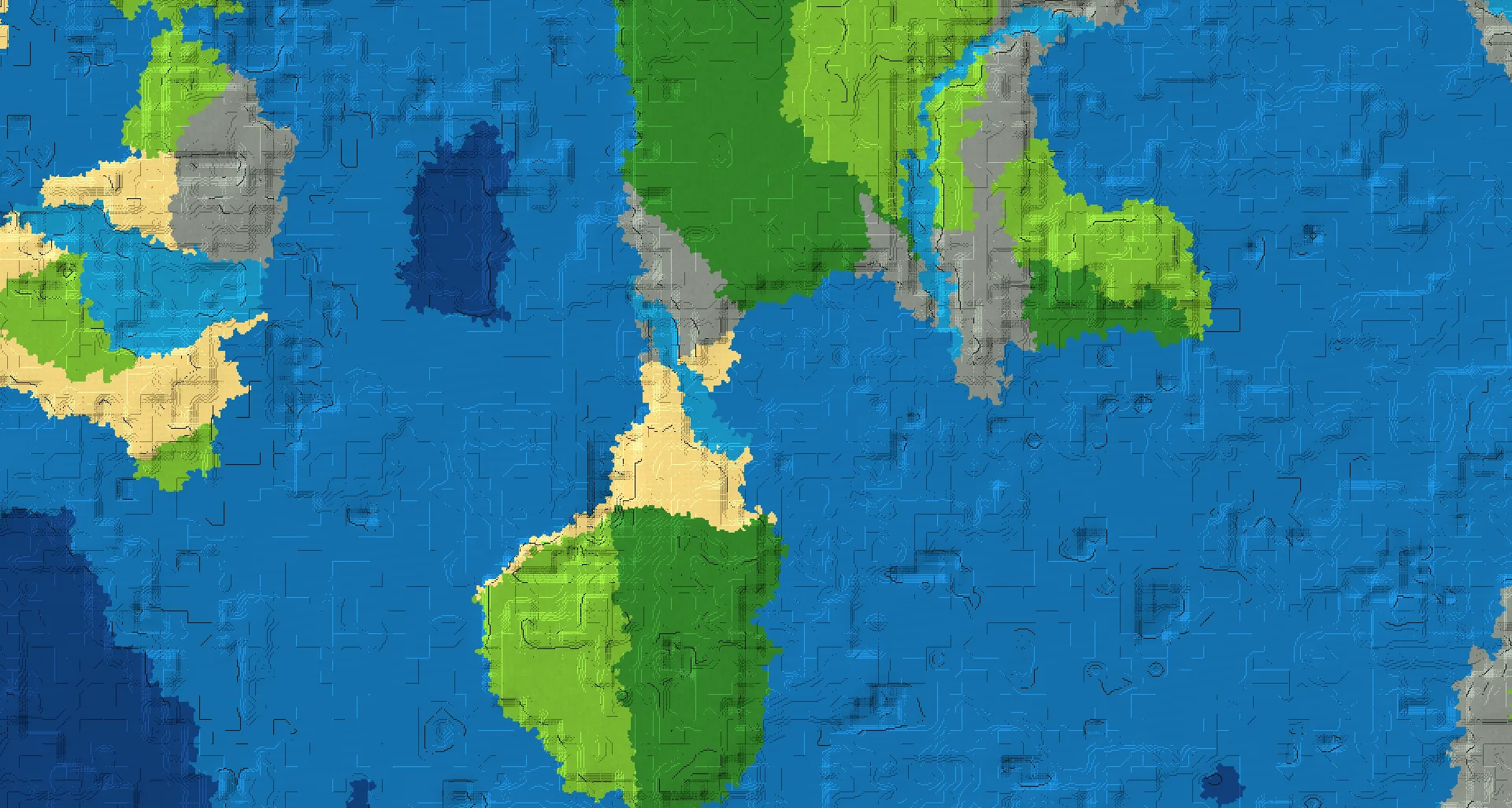 Seed map — Ocean-focused Start in Forest at 64, -368