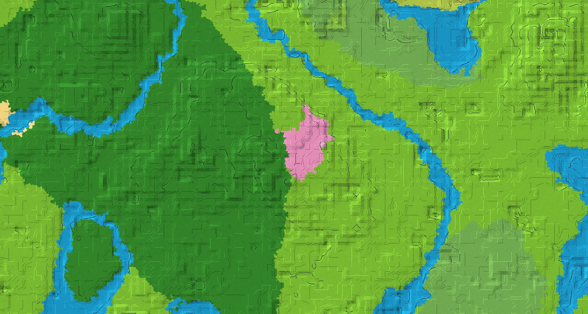 Seed map — Cherry Grove North of a Plains Start with Trial Chambers