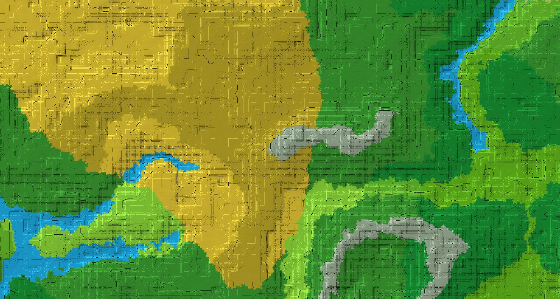 Seed map — Stony Peaks West of a Dripstone Caves Start with Pillager Outpost