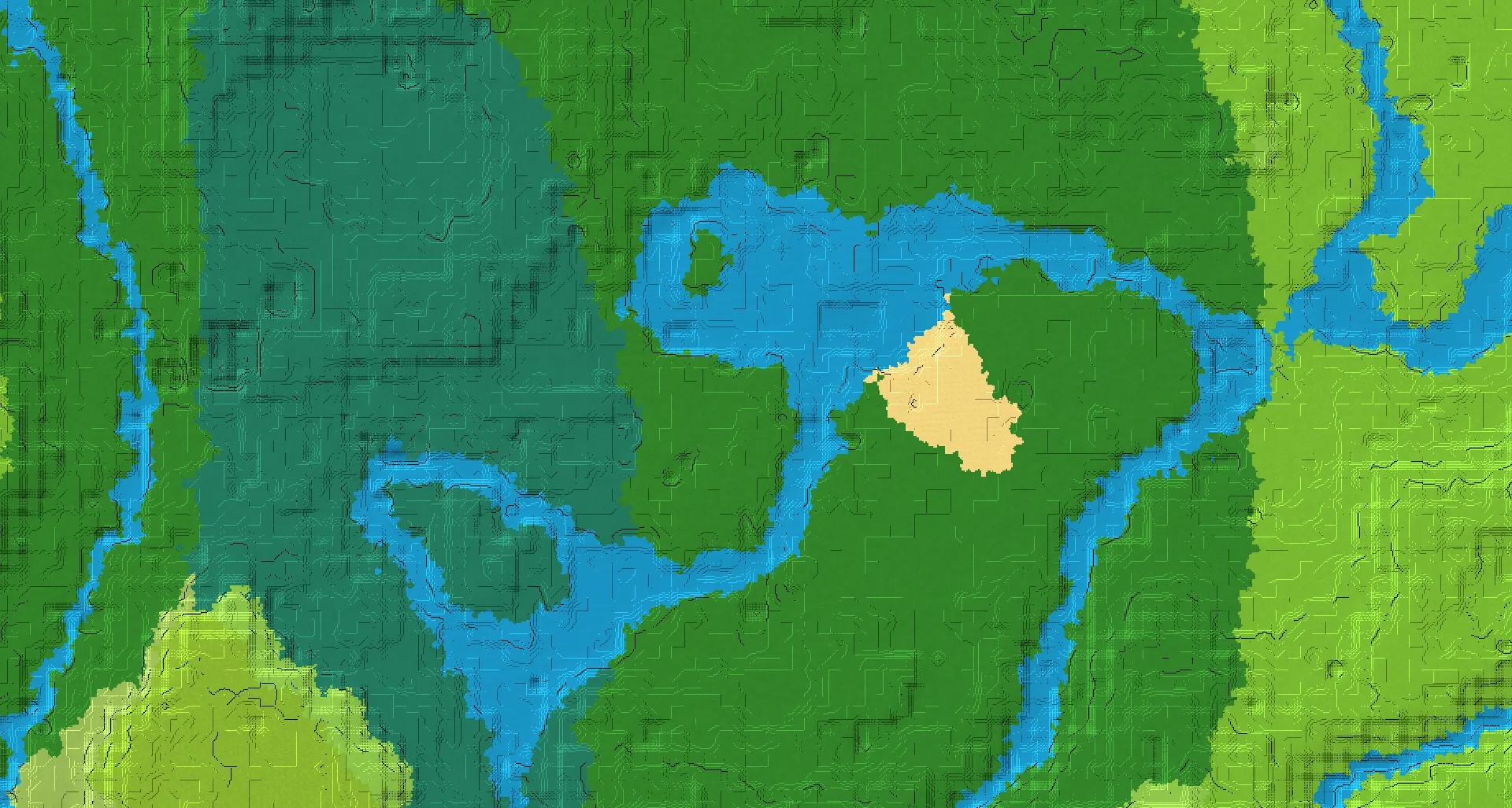 Seed map — Mineshaft East of a Taiga Start