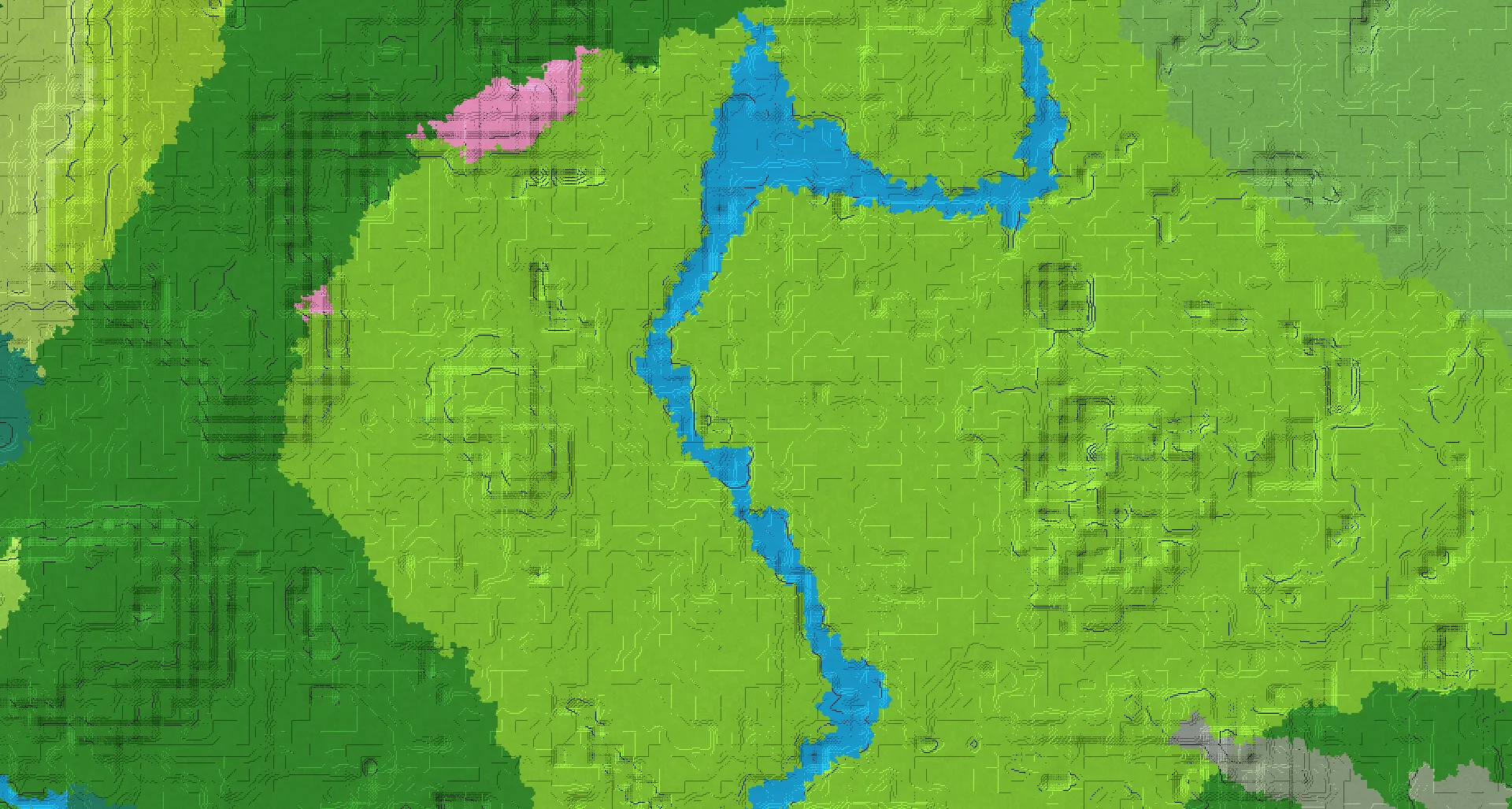 Seed map — Pillager Outpost Southeast of a Plains Start
