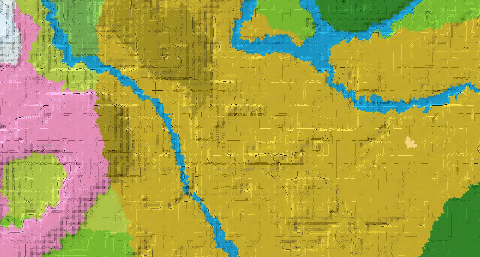 Seed map — Pillager Outpost Southwest of a Forest Start with Village