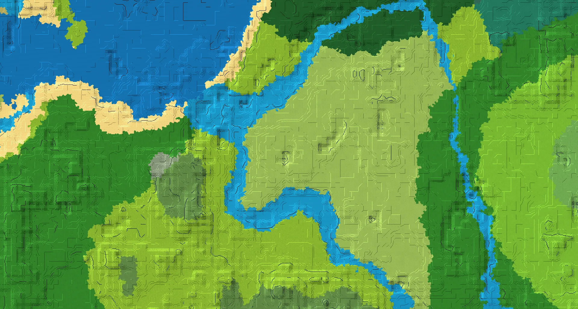 Seed map — Abandoned Camp and Trail Ruins from Old Growth Birch Forest