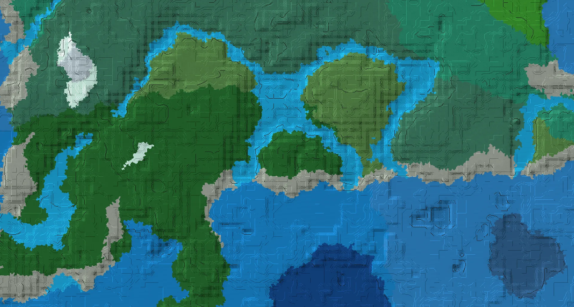 Seed map — Woodland Mansion and Shipwreck from Dark Forest