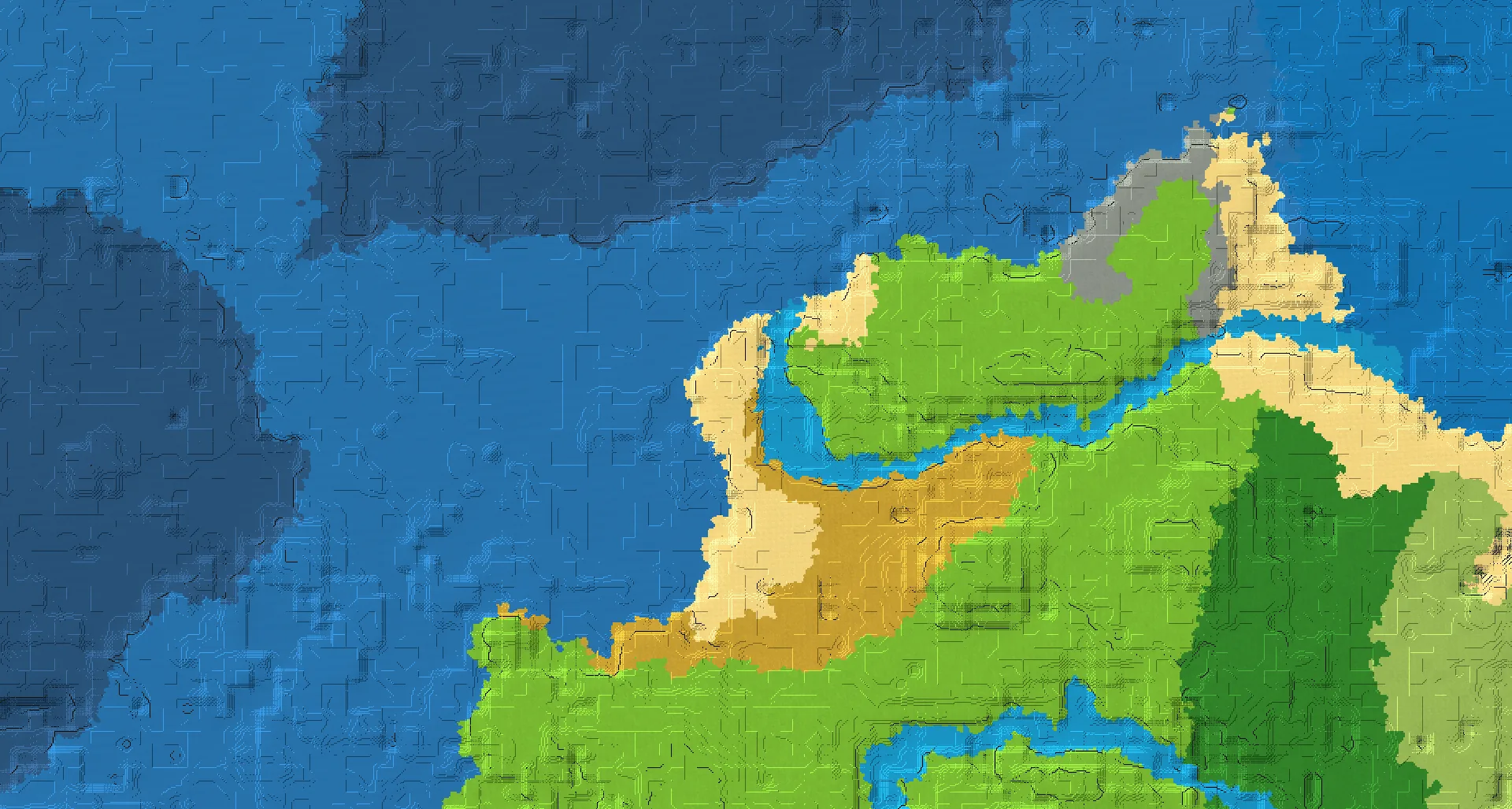 Seed map — Dappled Forest Southwest of a Plains Start