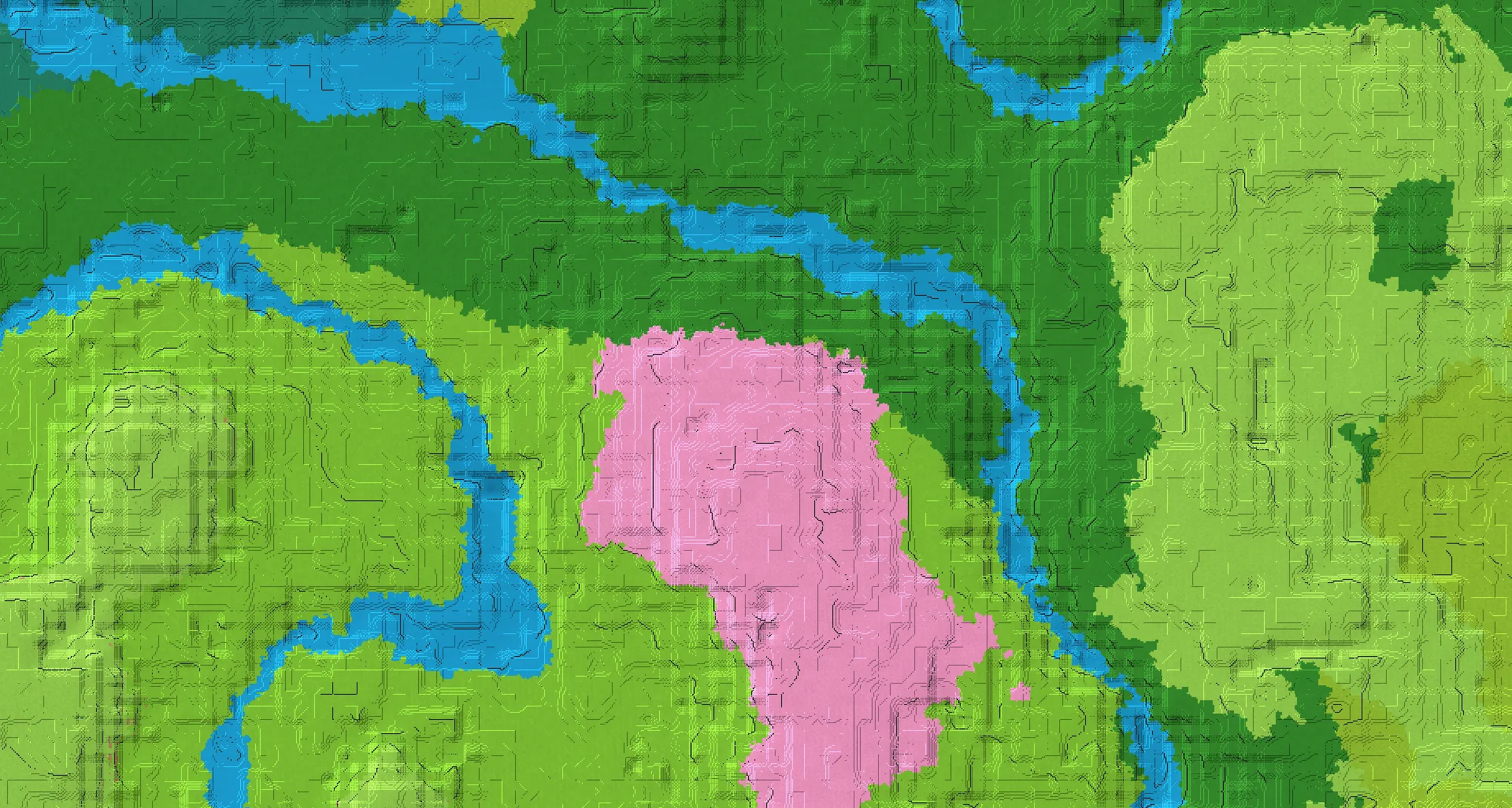 Seed map — Cherry Grove Routes from Forest with Stronghold