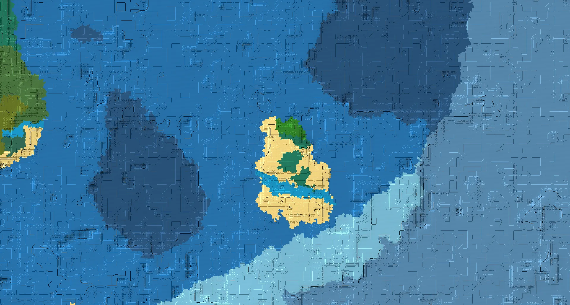 Seed map — Village and Shipwreck from Taiga