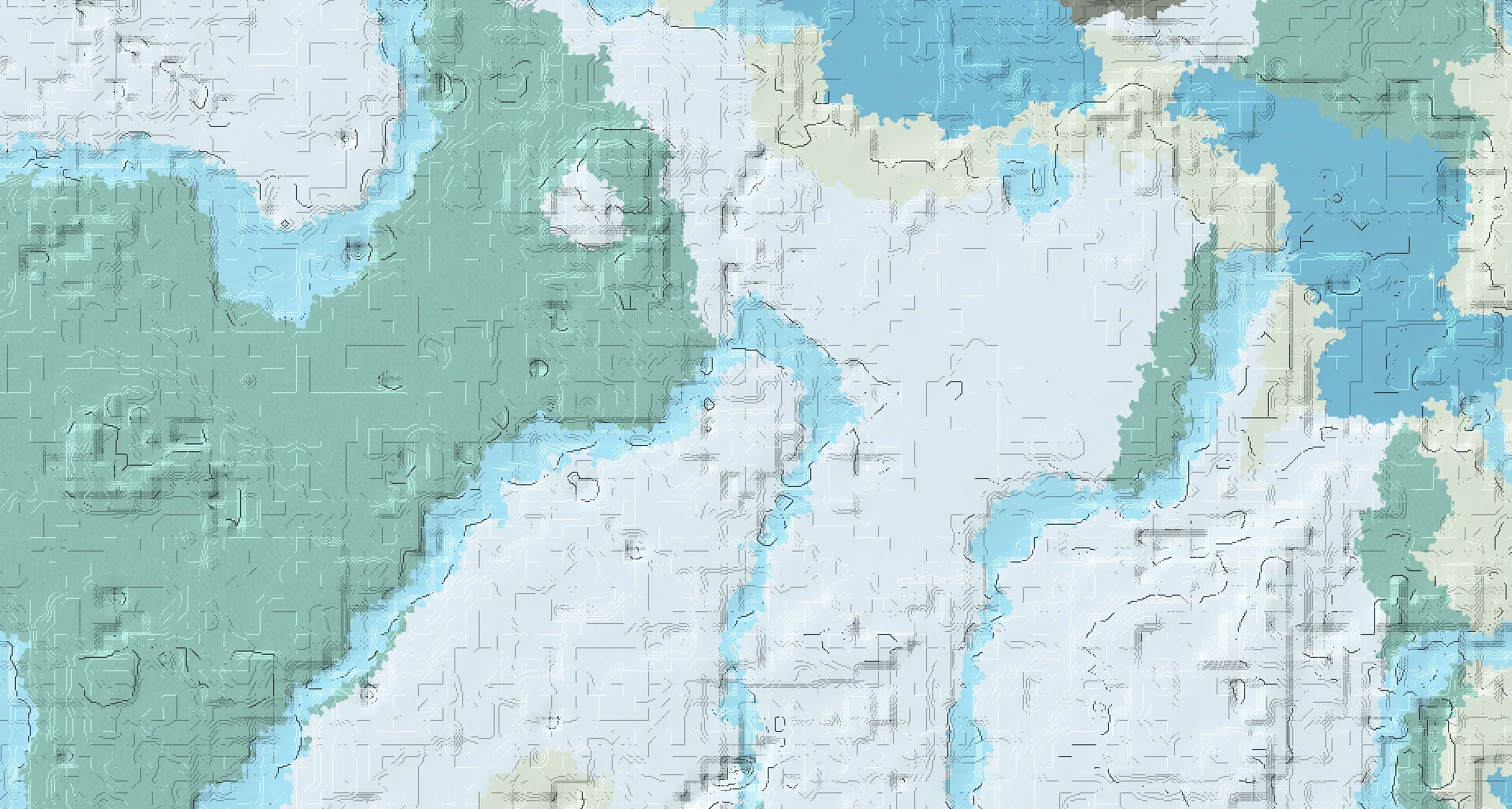 Seed map — 2 Villages near a Snowy Plains Start at -480, -336