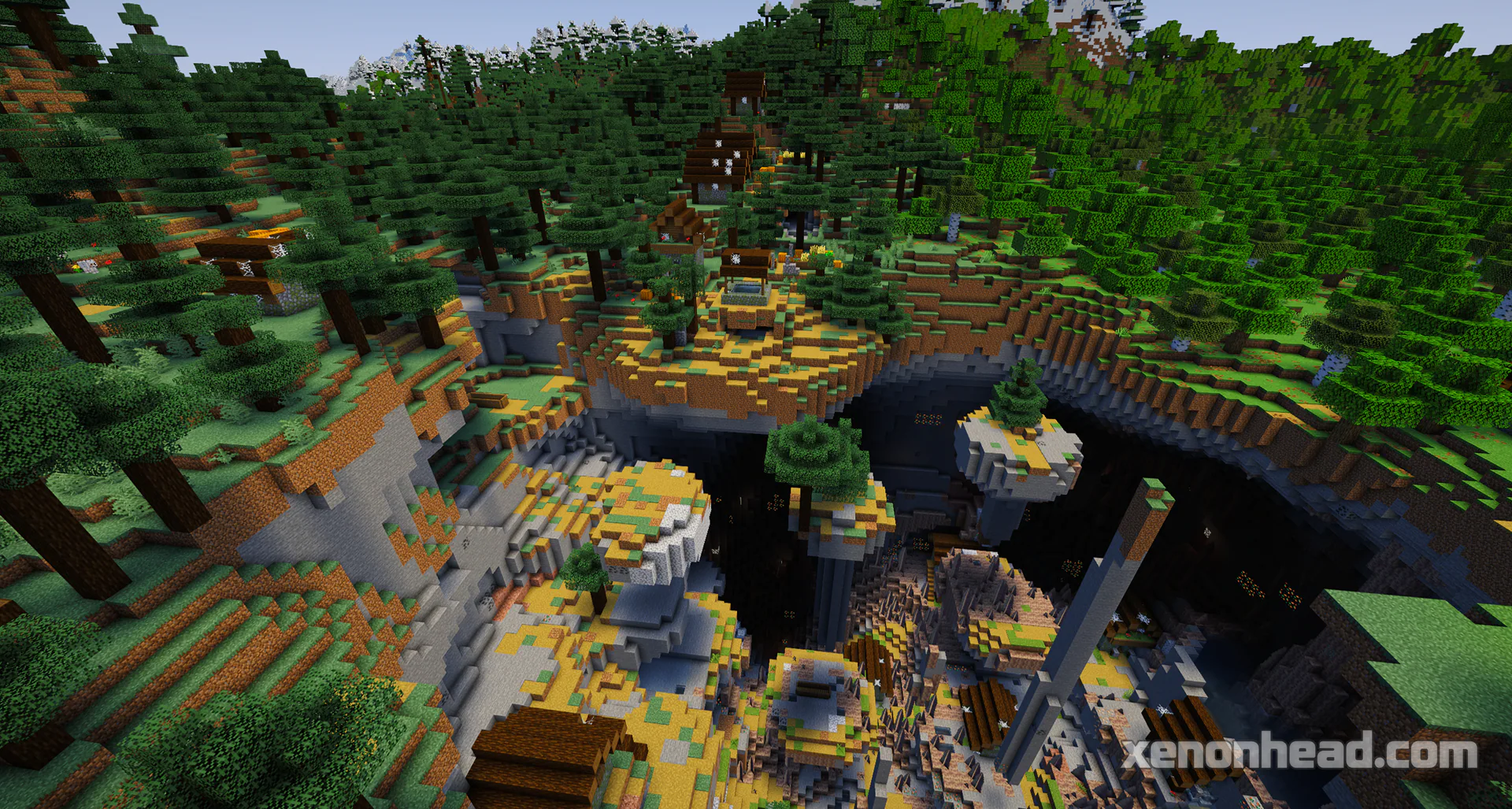 Zombie village buried in a large sinkhole