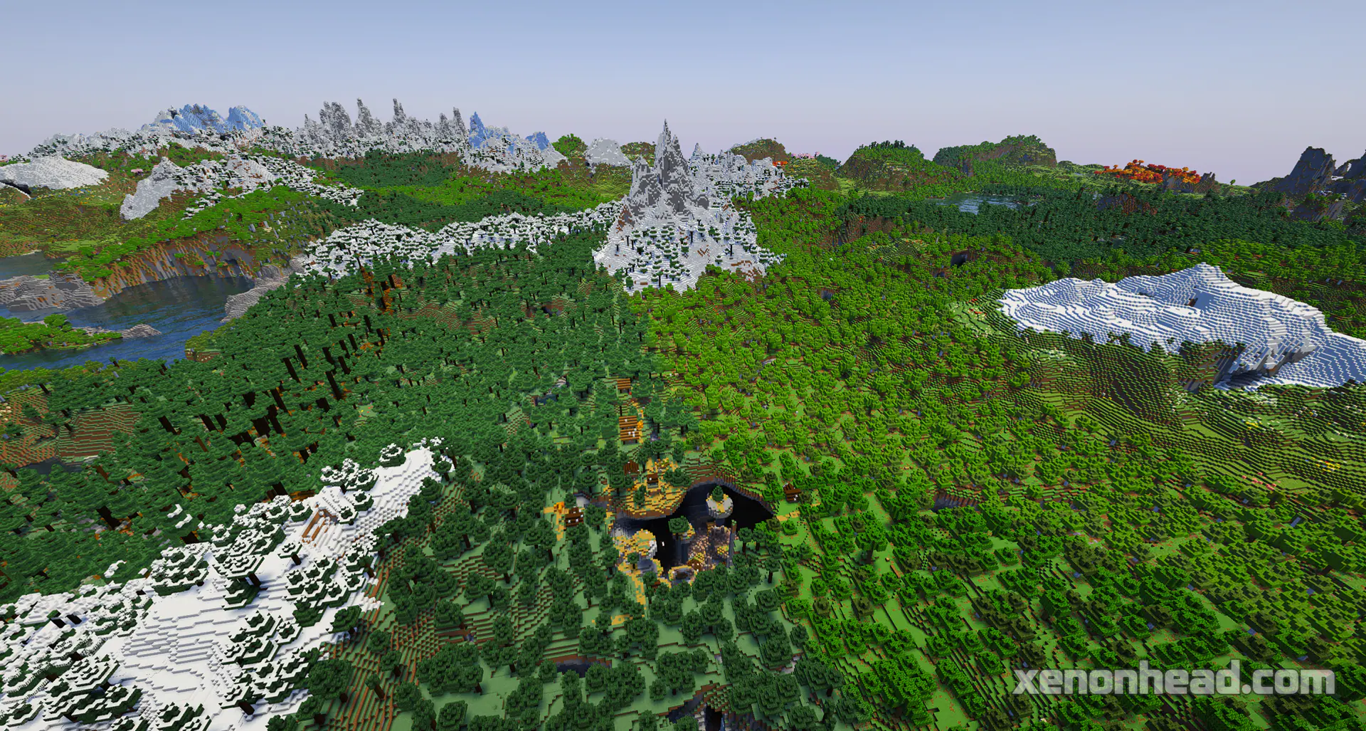 Zombie village buried in a large sinkhole