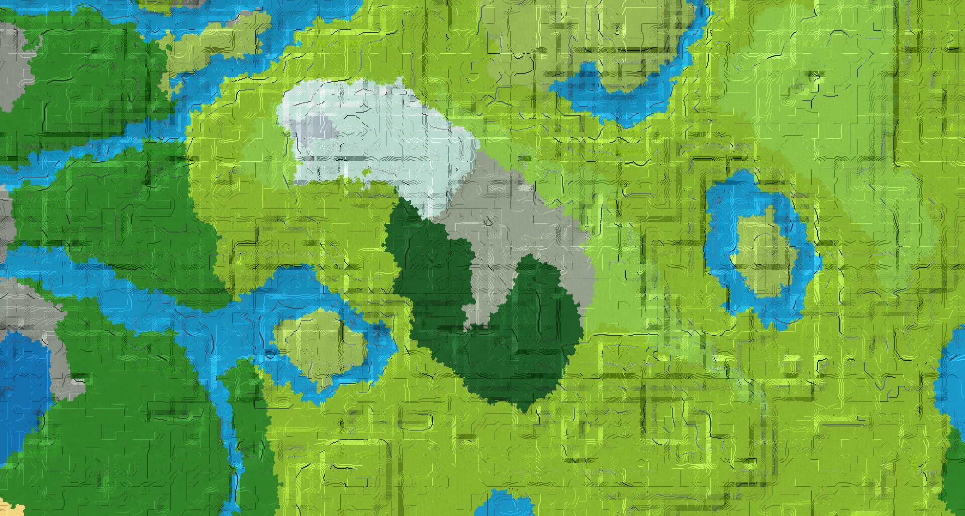 Seed map — Deep Dark Southeast of a Pale Garden Start
