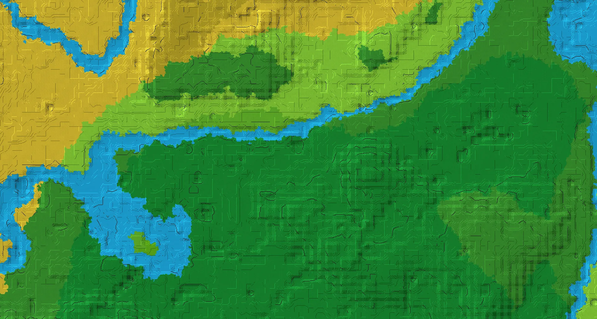 Seed map — Jungle Temple East of a Plains Start with Trial Chambers