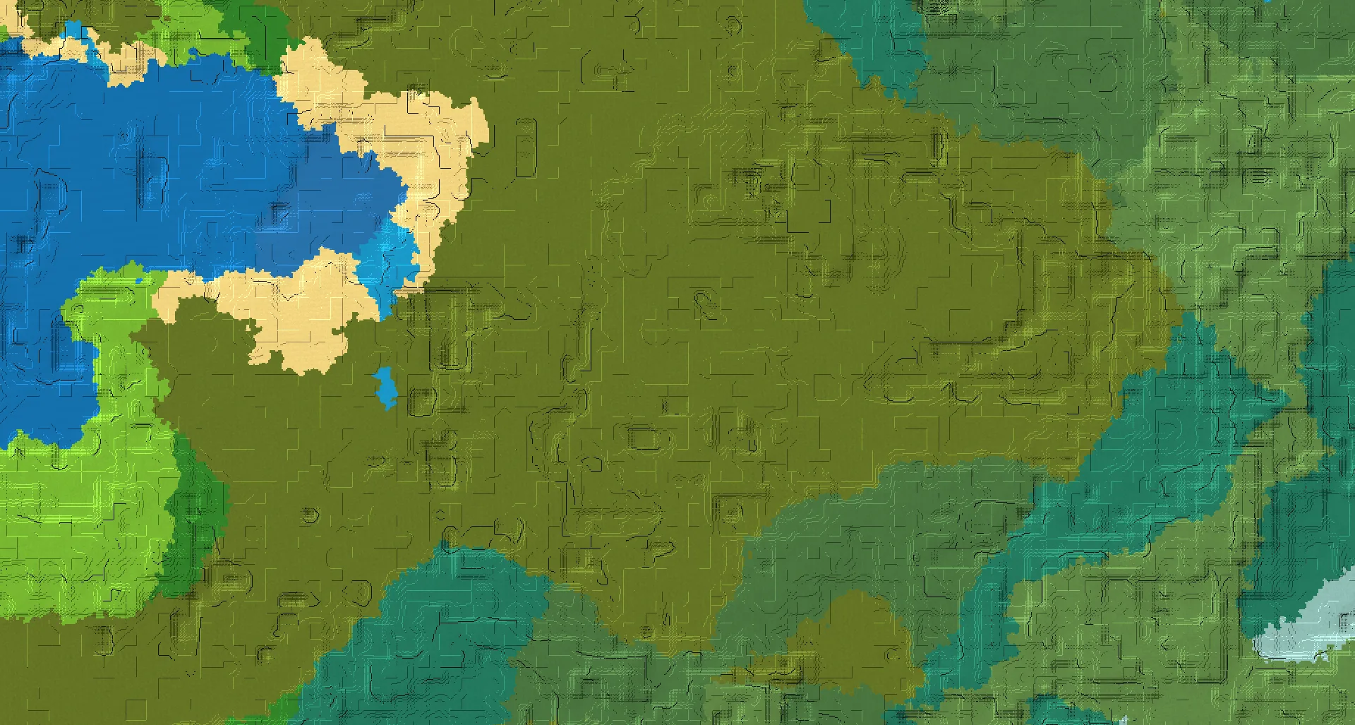 Seed map — Witch Hut Southwest of a Windswept Forest Start
