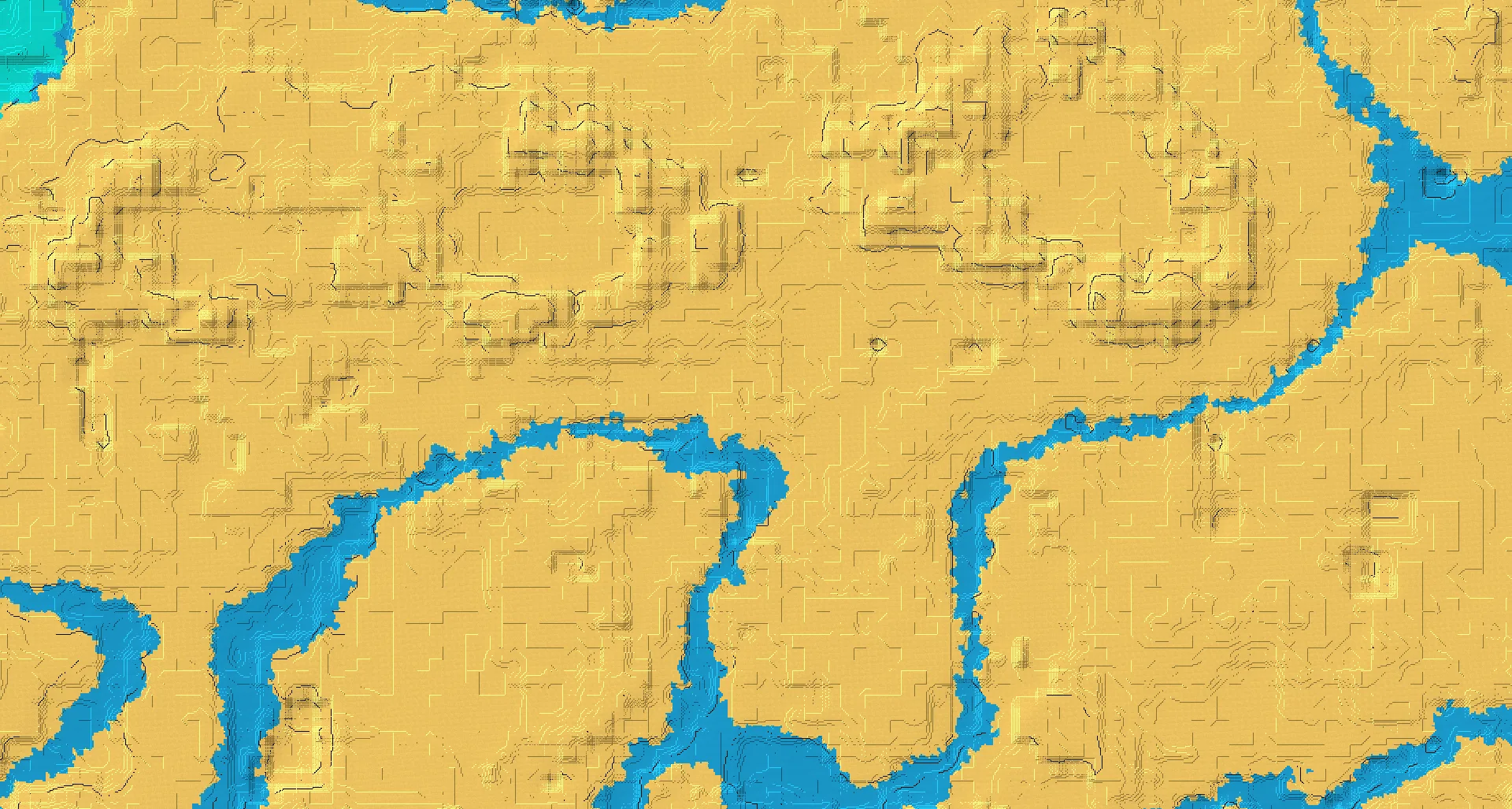 Seed map — Desert Temple Northeast of the Desert Start with Pillager Outpost