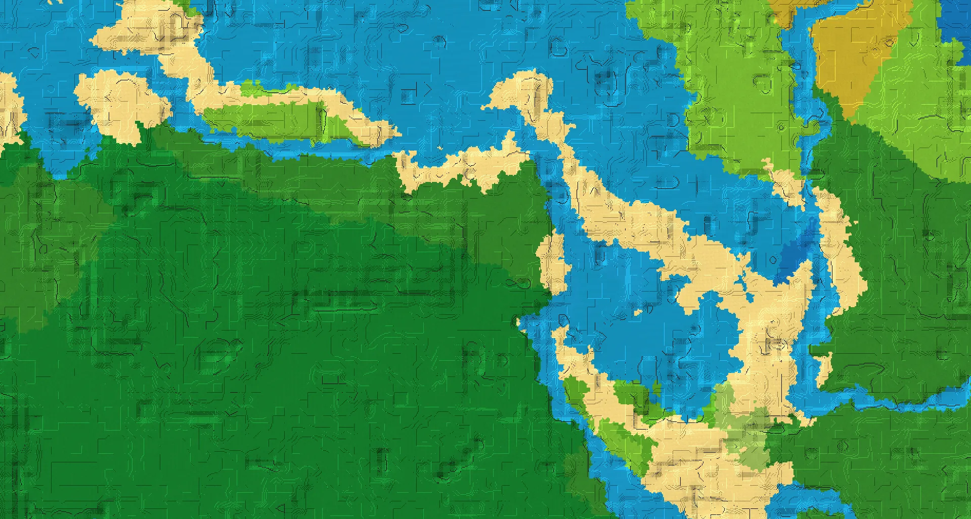 Seed map — Jungle Temple Southwest of a Plains Start with Ruined Portal