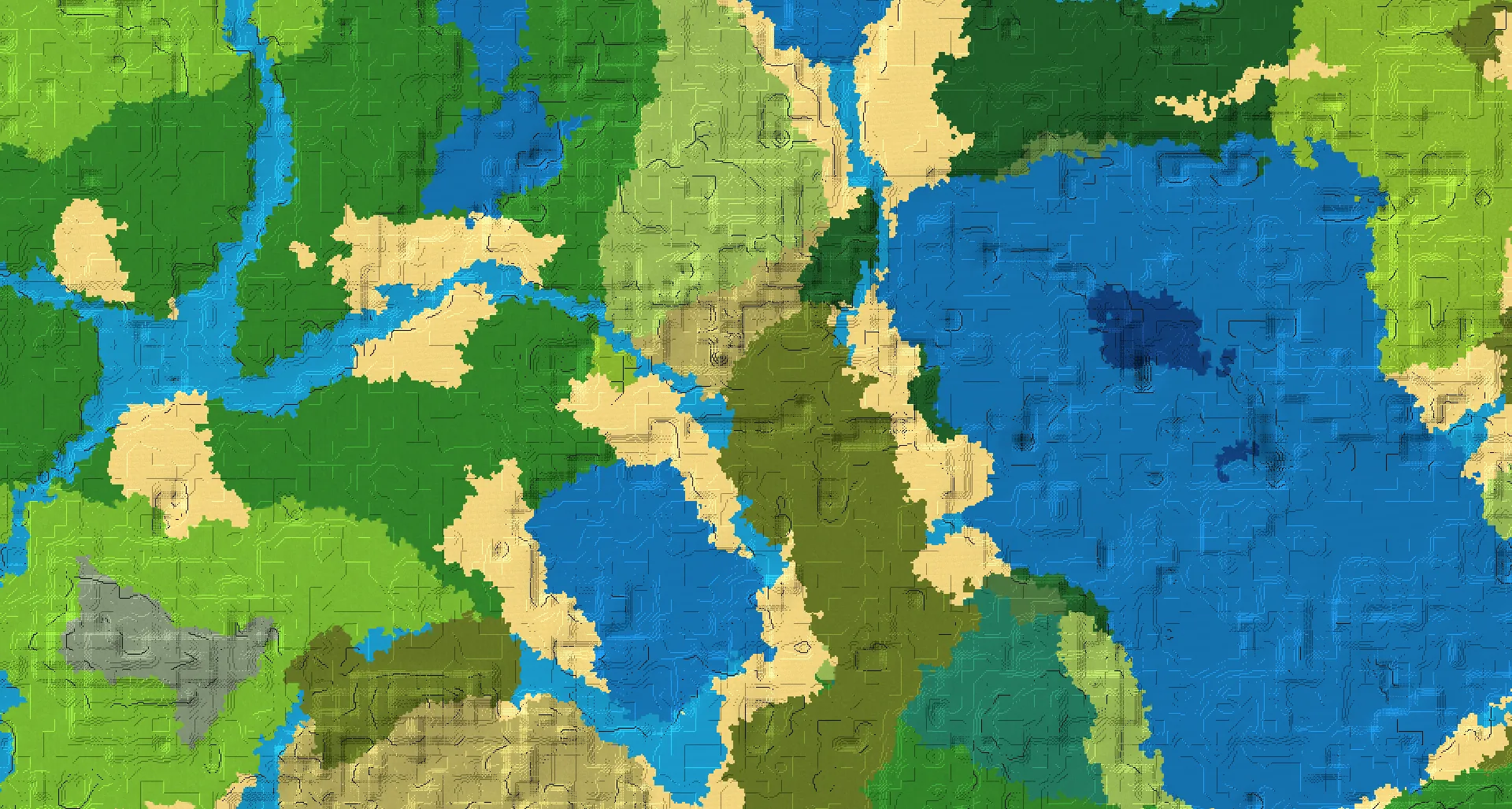 Seed map — Witch Hut Southwest of a Dark Forest Start