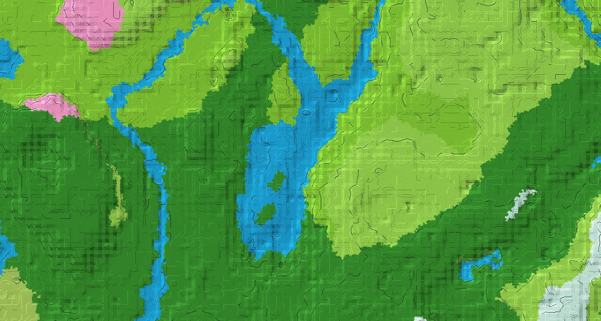 Seed map — River Northwest of a Dripstone Caves Start with Ancient City