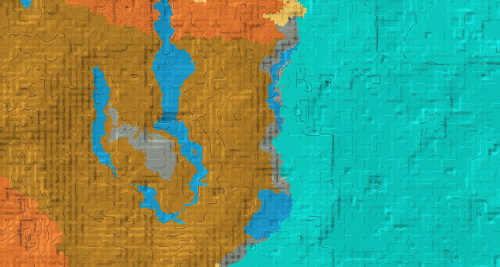 Seed map — Deep Dark North of a Wooded Badlands Start