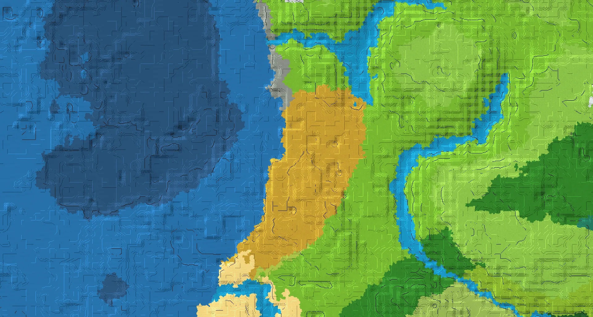 Seed map — Dappled Forest Start with Ruined Portal with Trial Chambers