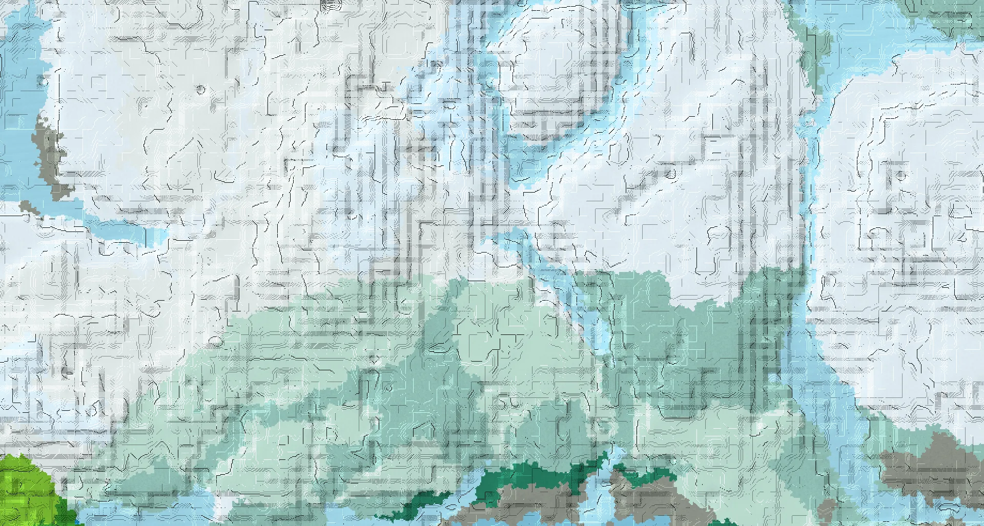 Seed map — Igloo South of a Ice Spikes Start