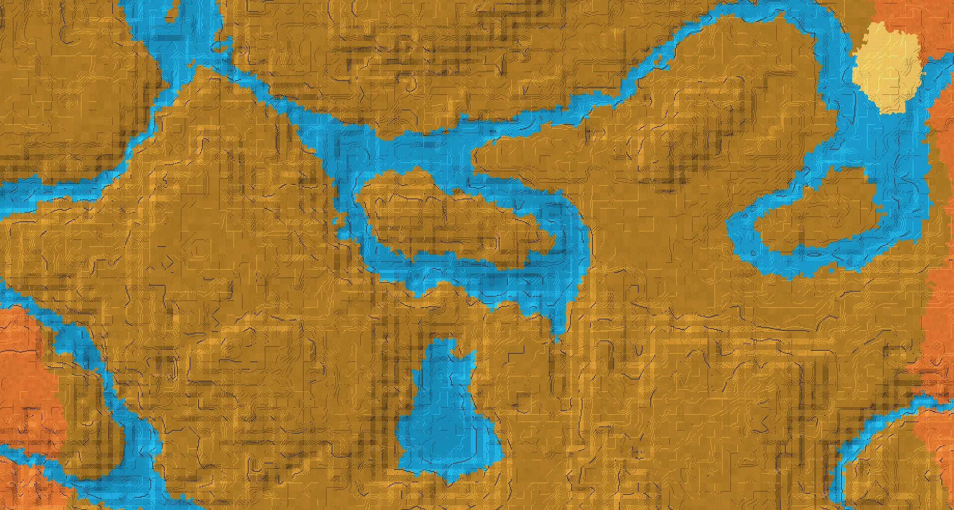 Seed map — Cave Exploration below a Wooded Badlands Start