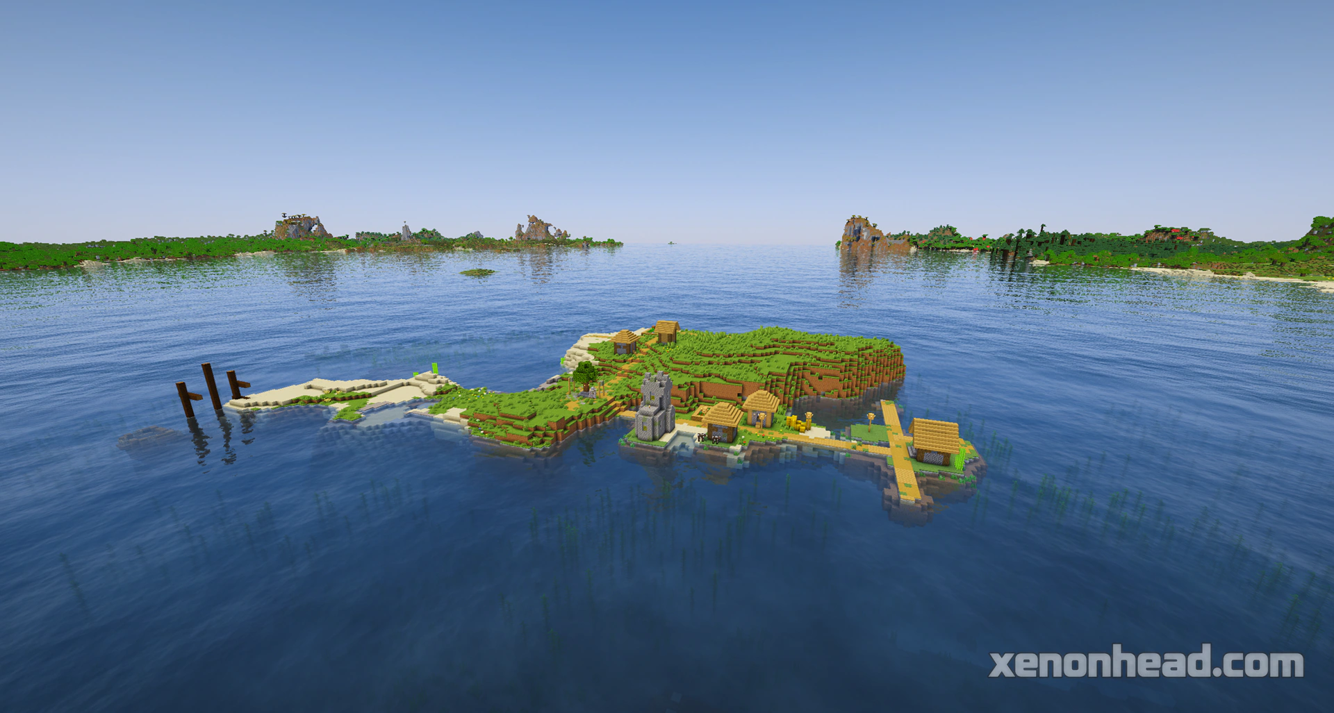 Pirate island village oasis