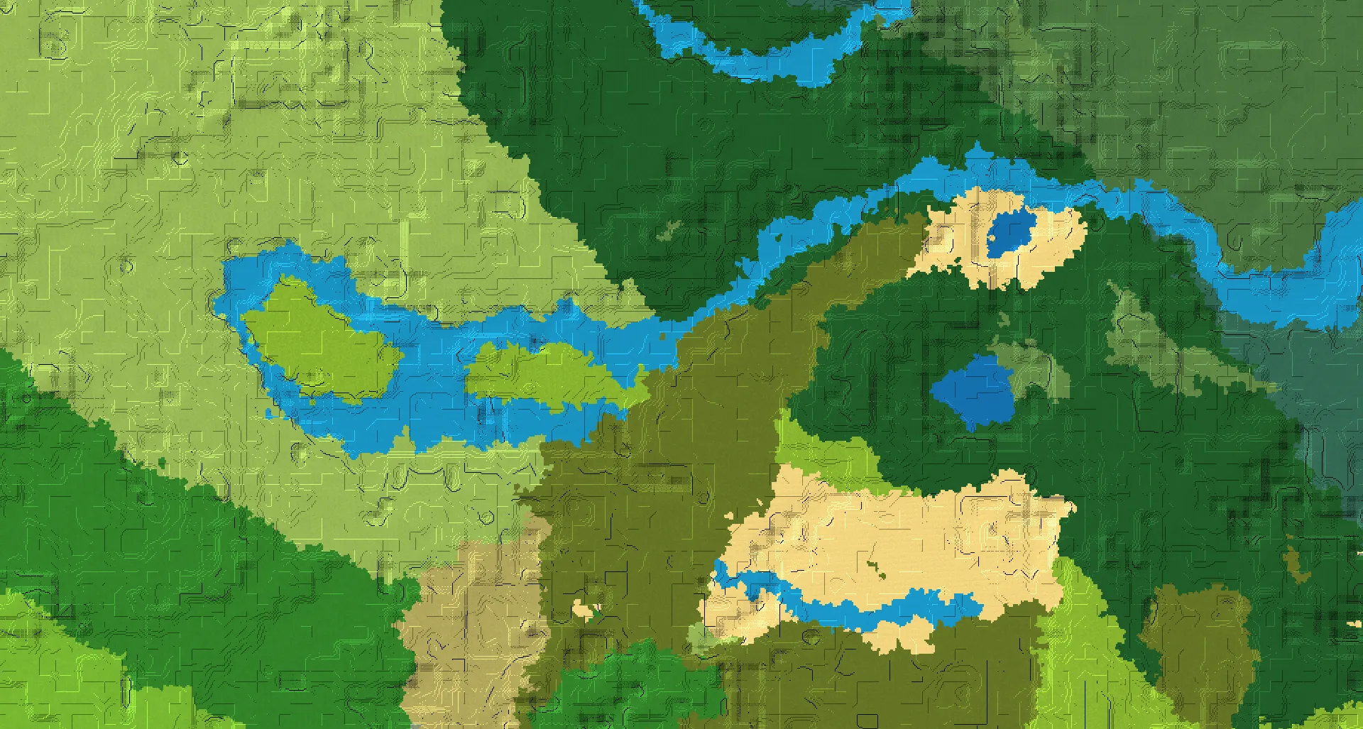 Seed map — Witch Hut South of a Dark Forest Start