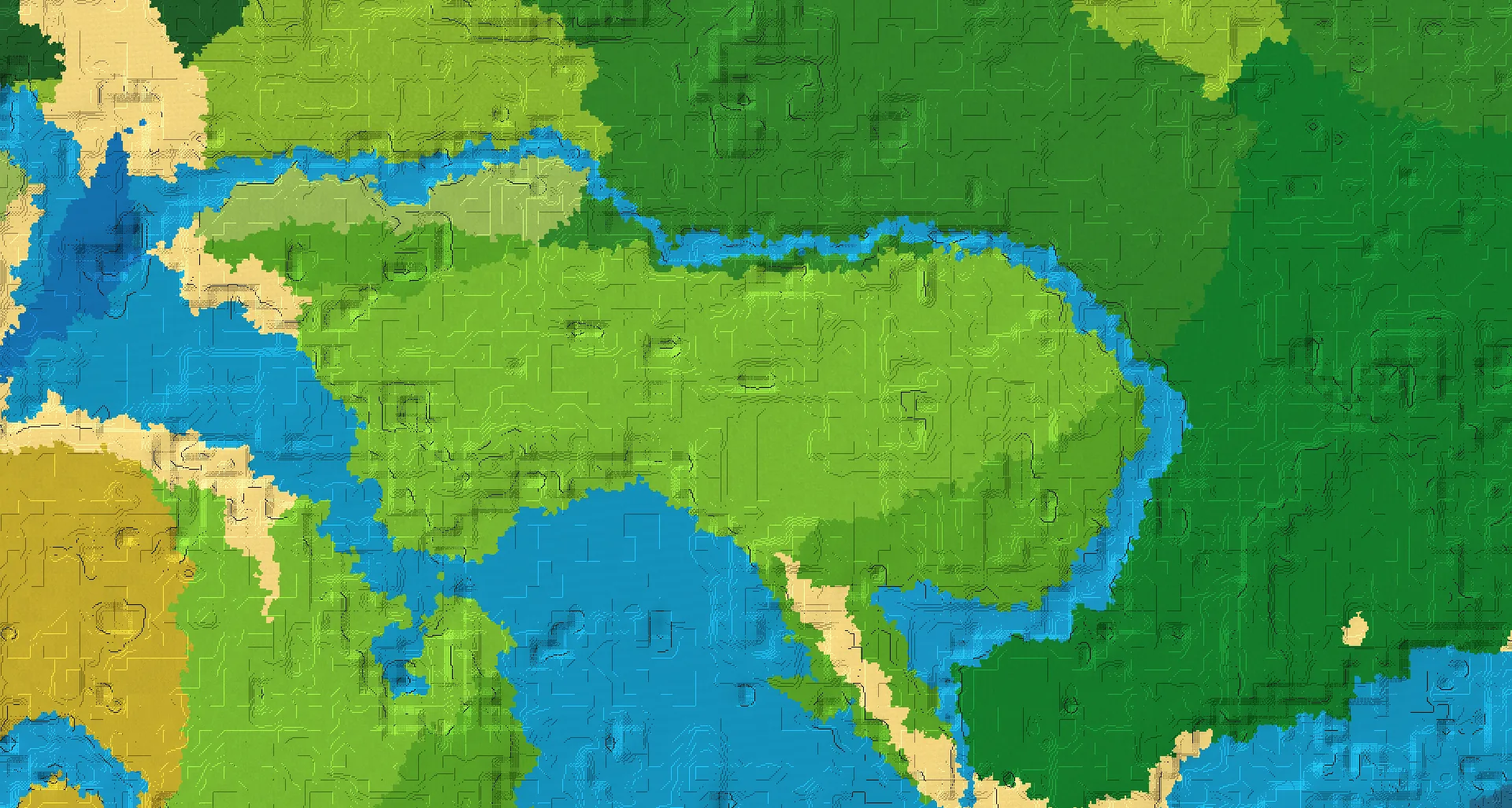 Seed map — 2 Villages near a Plains Start with Woodland Mansion