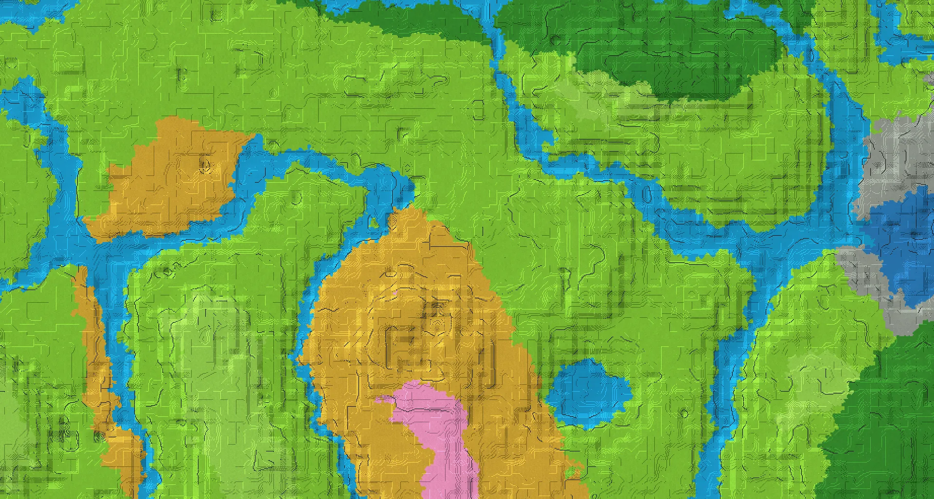 Seed map — Dappled Forest Southwest of a Plains Start with Village