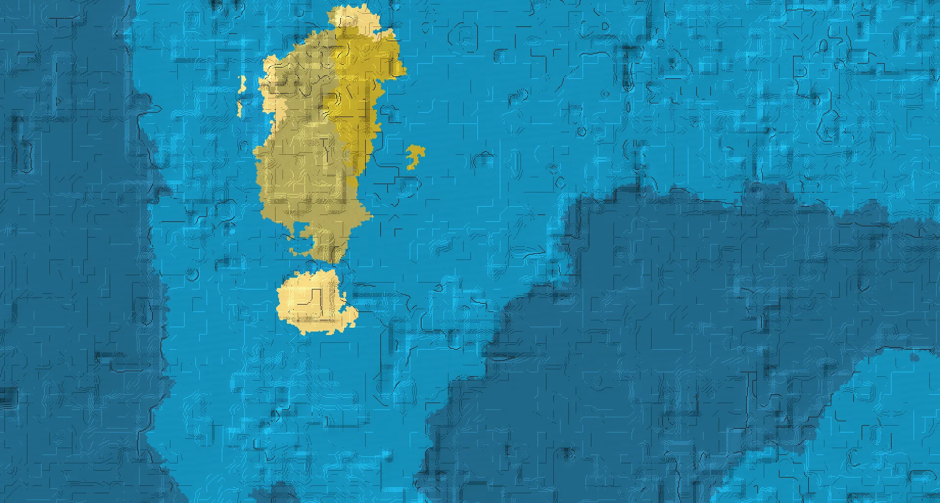 Seed map — Windswept Savanna Ocean Start with a Shipwreck