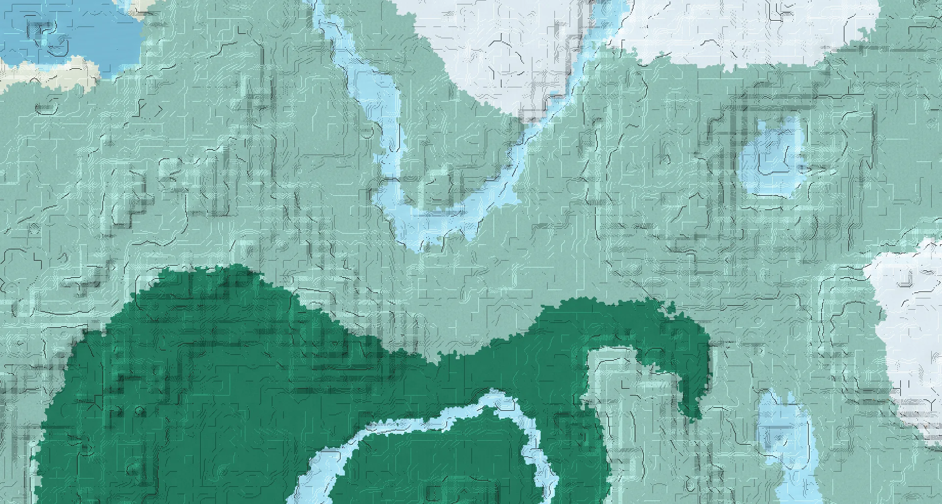 Seed map — Snowy Taiga Start with Ruined Portal at 24, 56