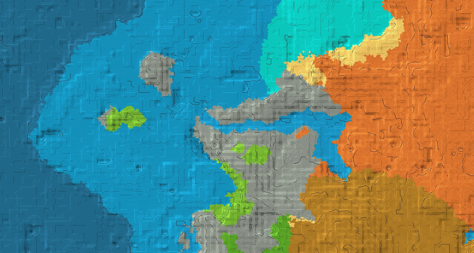 Seed map — River Northwest of a Stony Shore Start