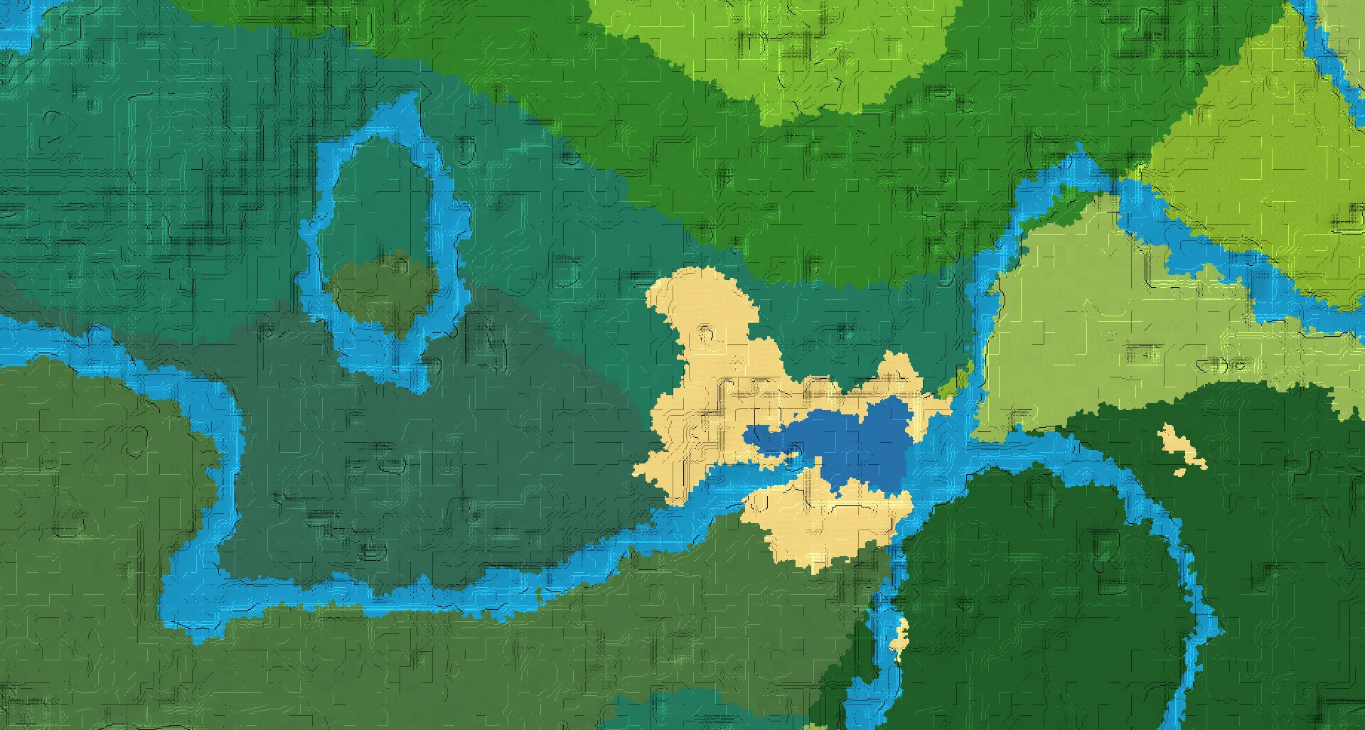 Seed map — Buried coastal shipwreck and Deep buried ruined portal