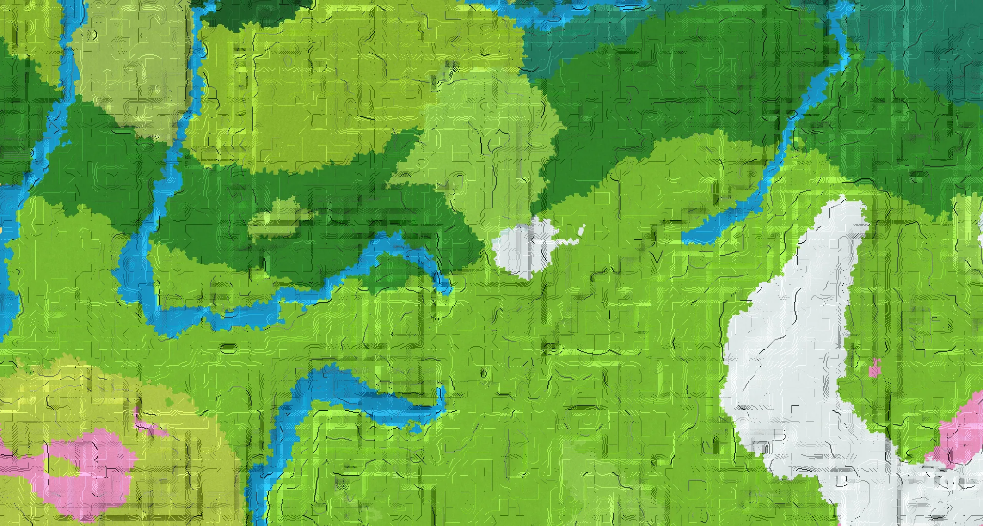 Seed map — Pillager Outpost Southeast of a Forest Start