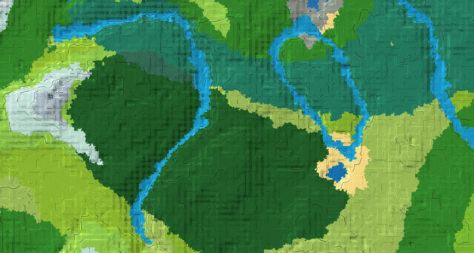 Seed map — Woodland Mansion Southeast of the Taiga Start
