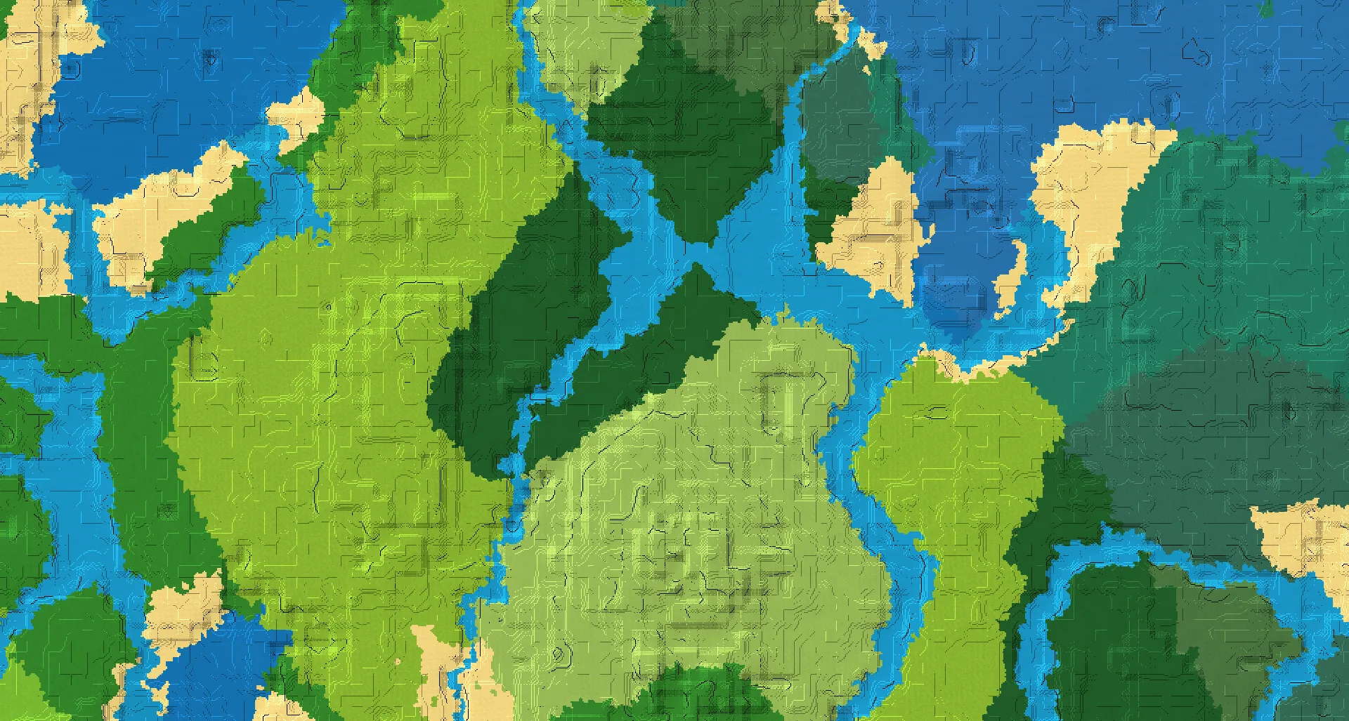 Seed map — Woodland Mansion West of the Taiga Start