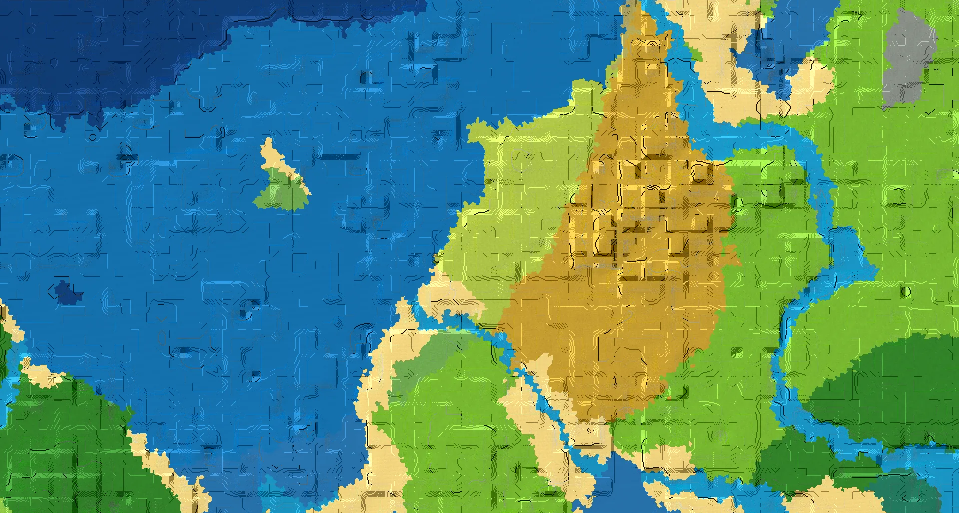 Seed map — Stronghold Northwest of a Plains Start