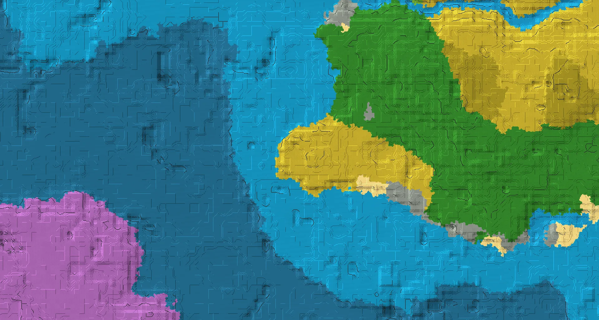 Seed map — Savanna Start with Trial Chambers with Ocean Monument