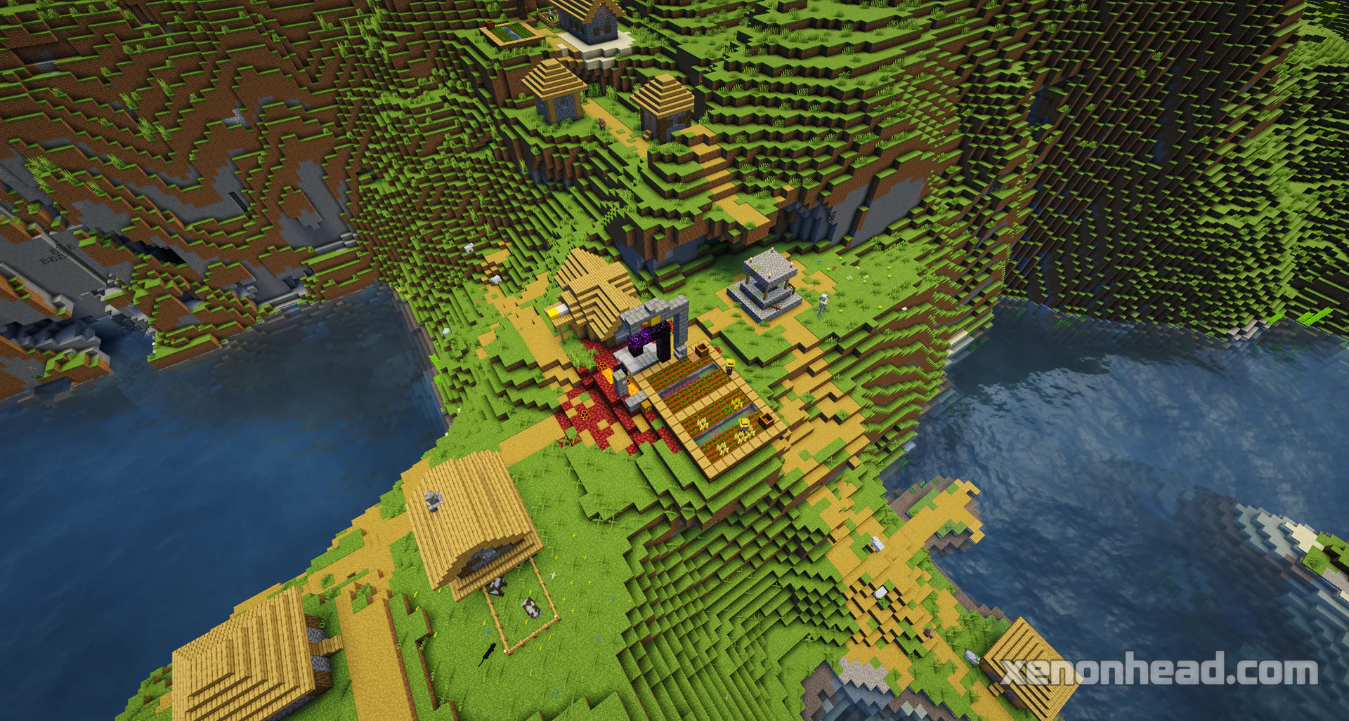 Cherry blossom land bridge village & outpost