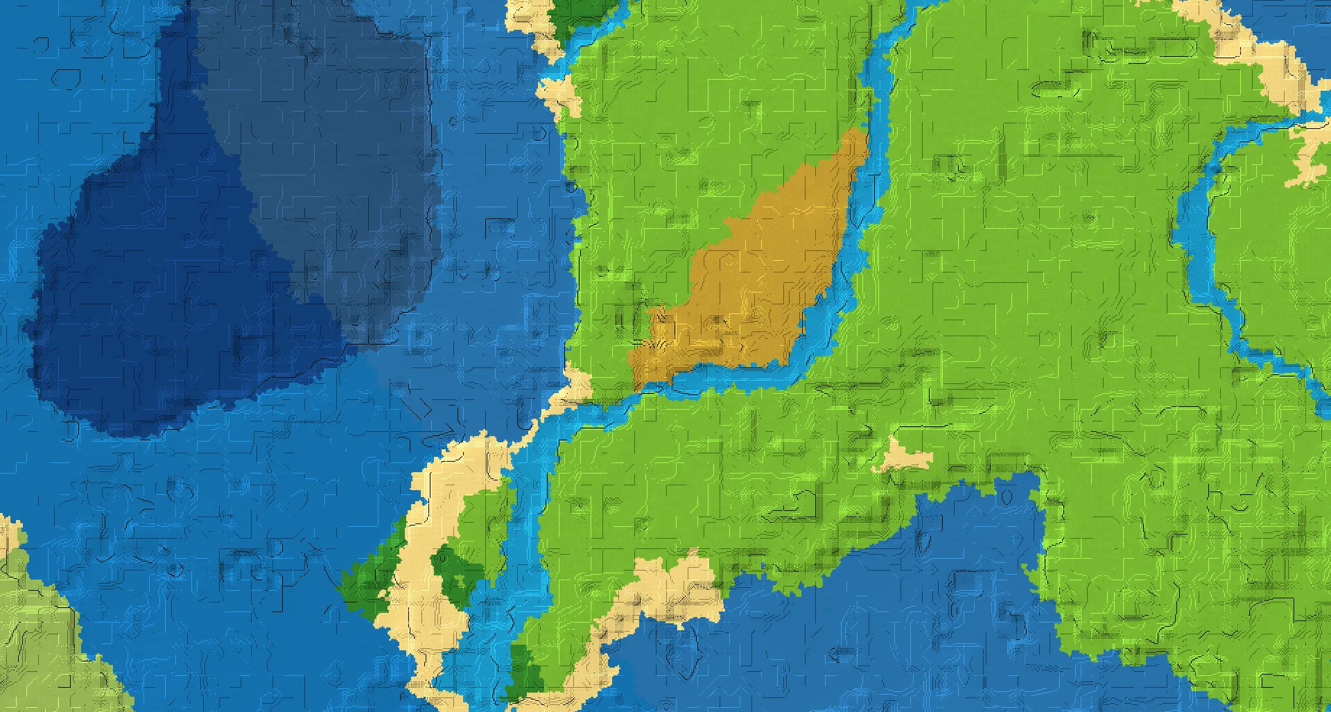 Seed map — Dappled Forest North of a Plains Start with Trial Chambers